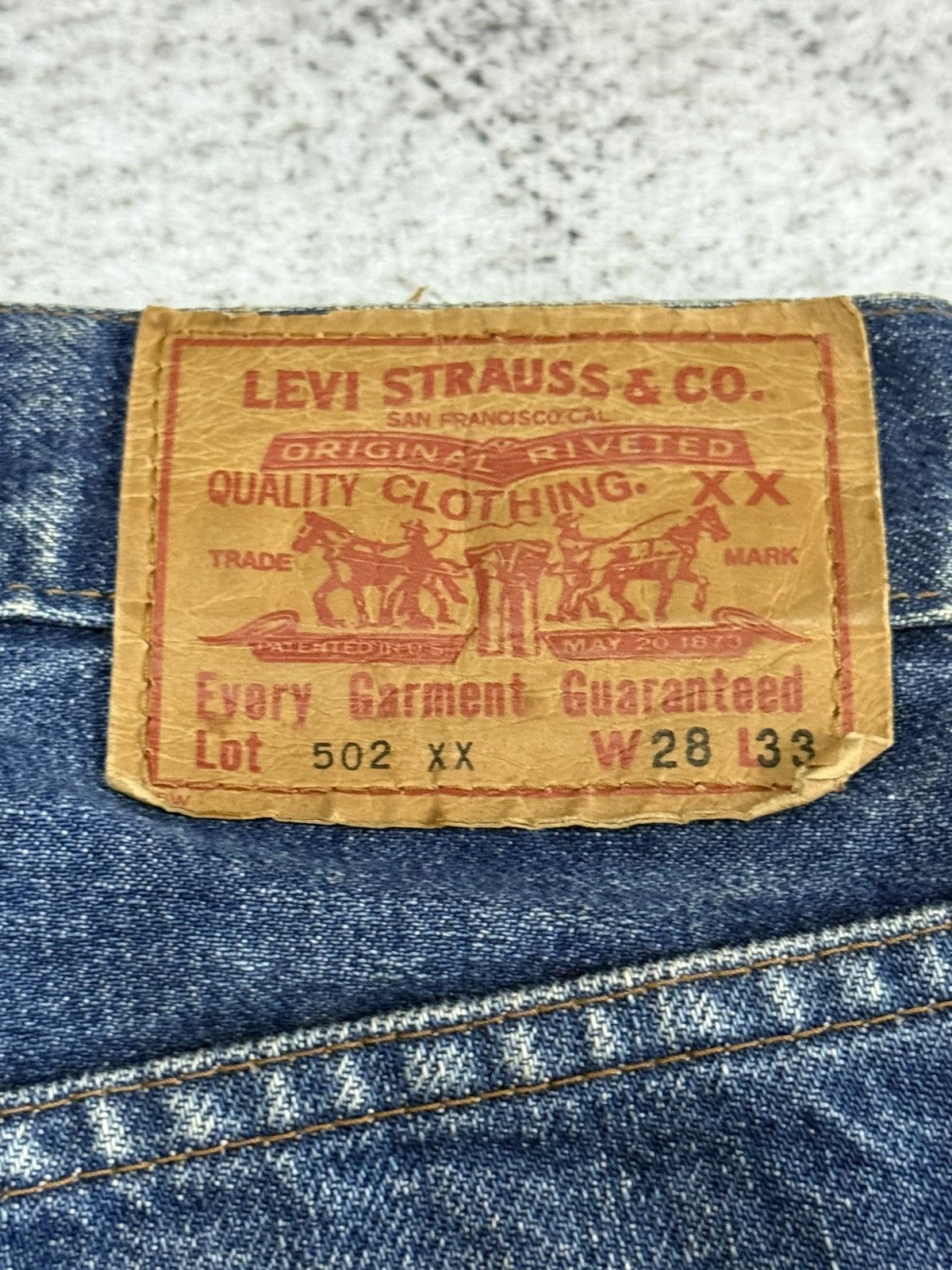 Levi's Vintage 60s LVC 90s LEVIS 502xx Big E Selvedge Jeans Size US 28 / EU 44 - 21 Thumbnail