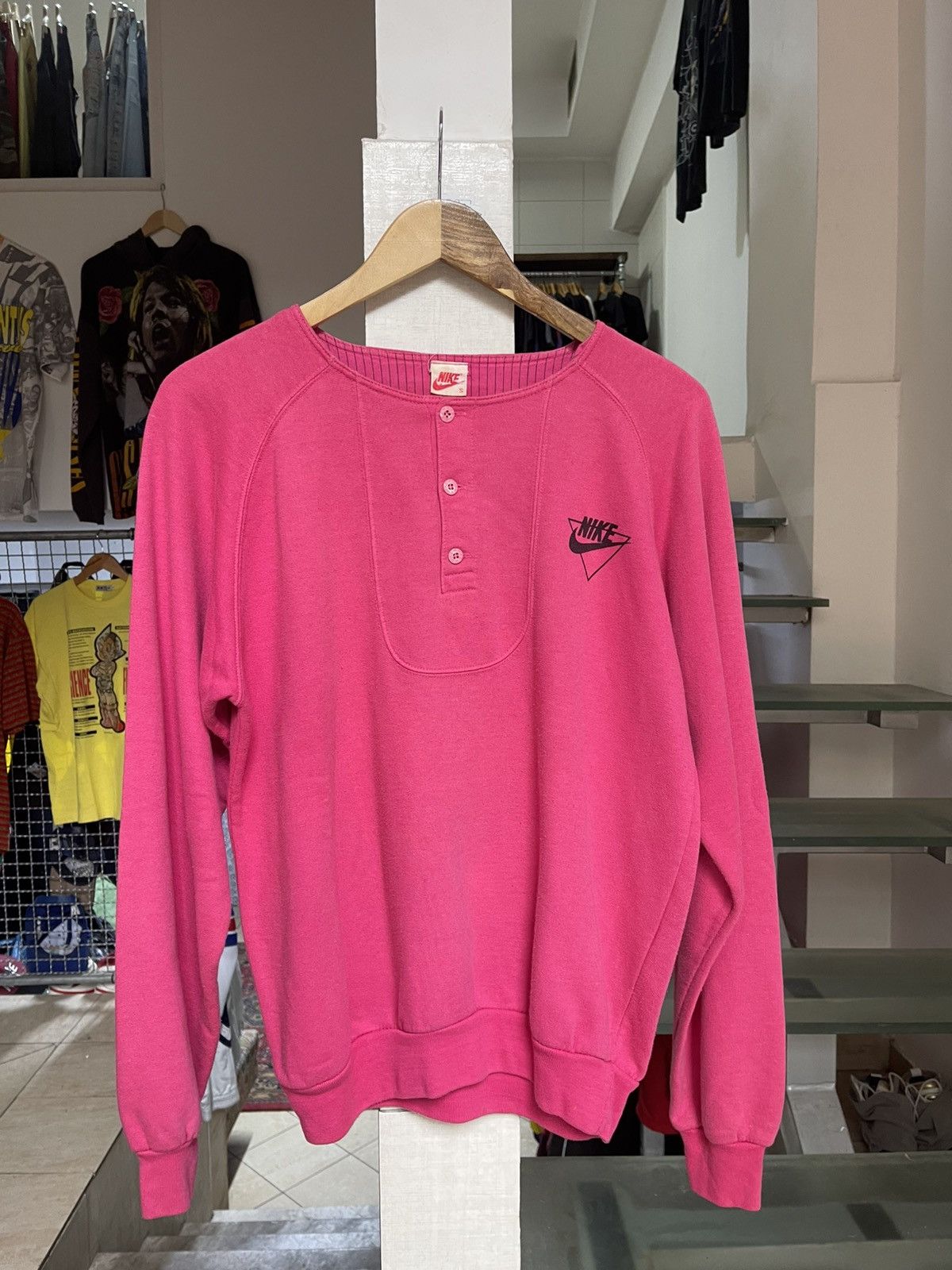 Nike Vintage Nike 80s Sweatshirt elbow pad Size US S / EU 44-46 / 1 - 1 Thumbnail