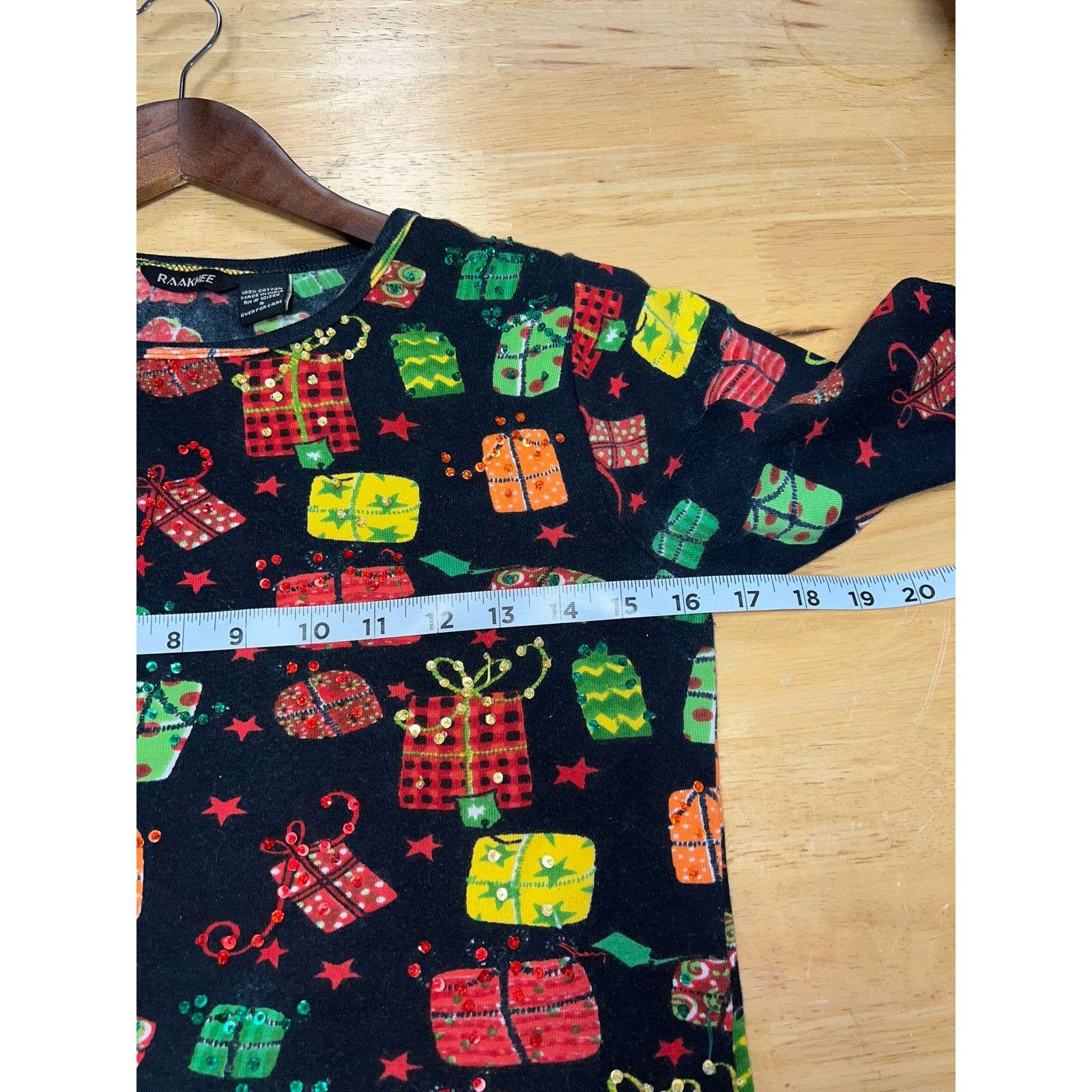 Vintage Womens Christmas Present Top Shirt Winter Gifts Raakhee Tee Size S / US 4 / IT 40 - 8 Thumbnail