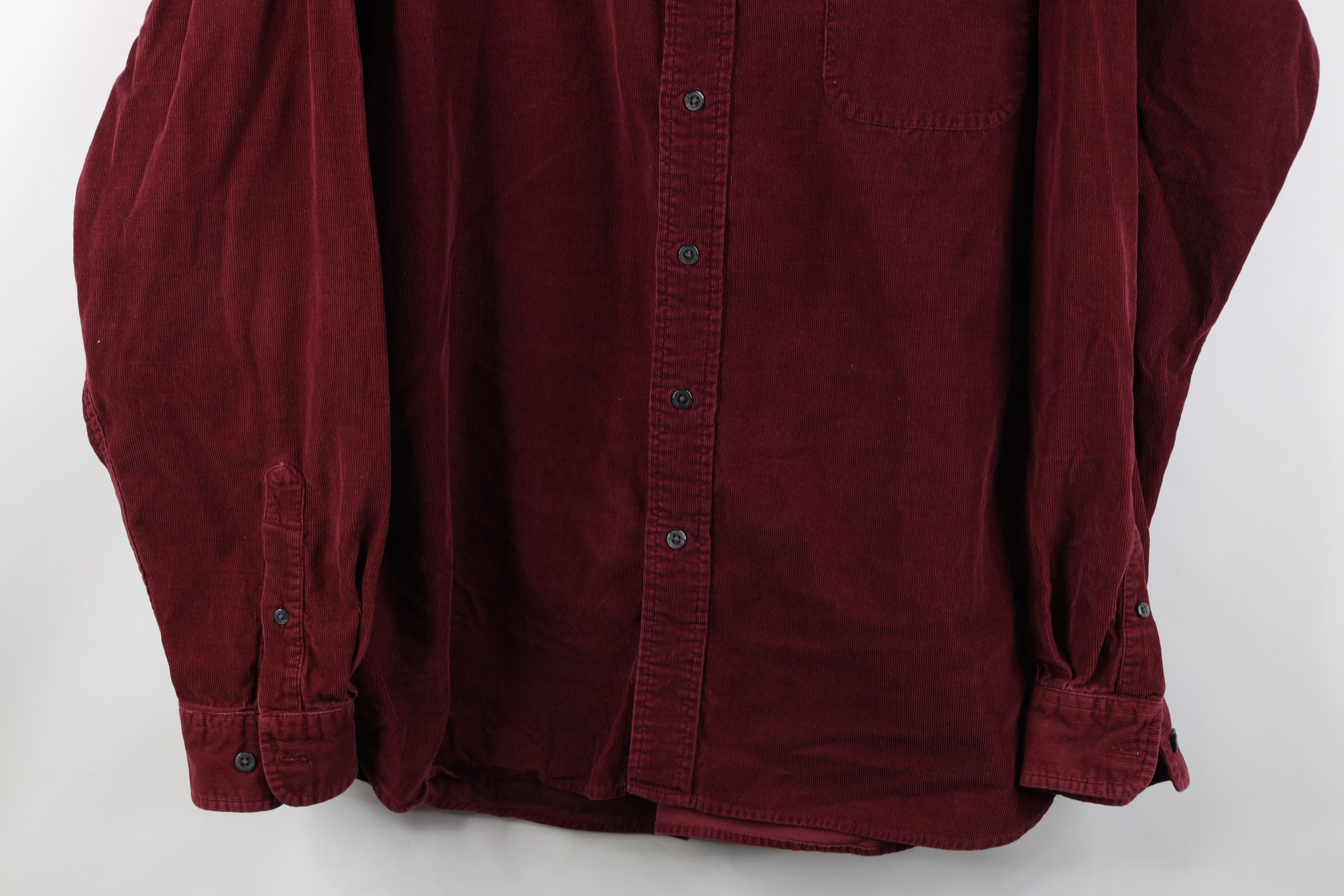 Eddie Bauer Vintage 90s Eddie Bauer Collared Button Down Shirt Red Size US XL / EU 56 / 4 - 3 Thumbnail