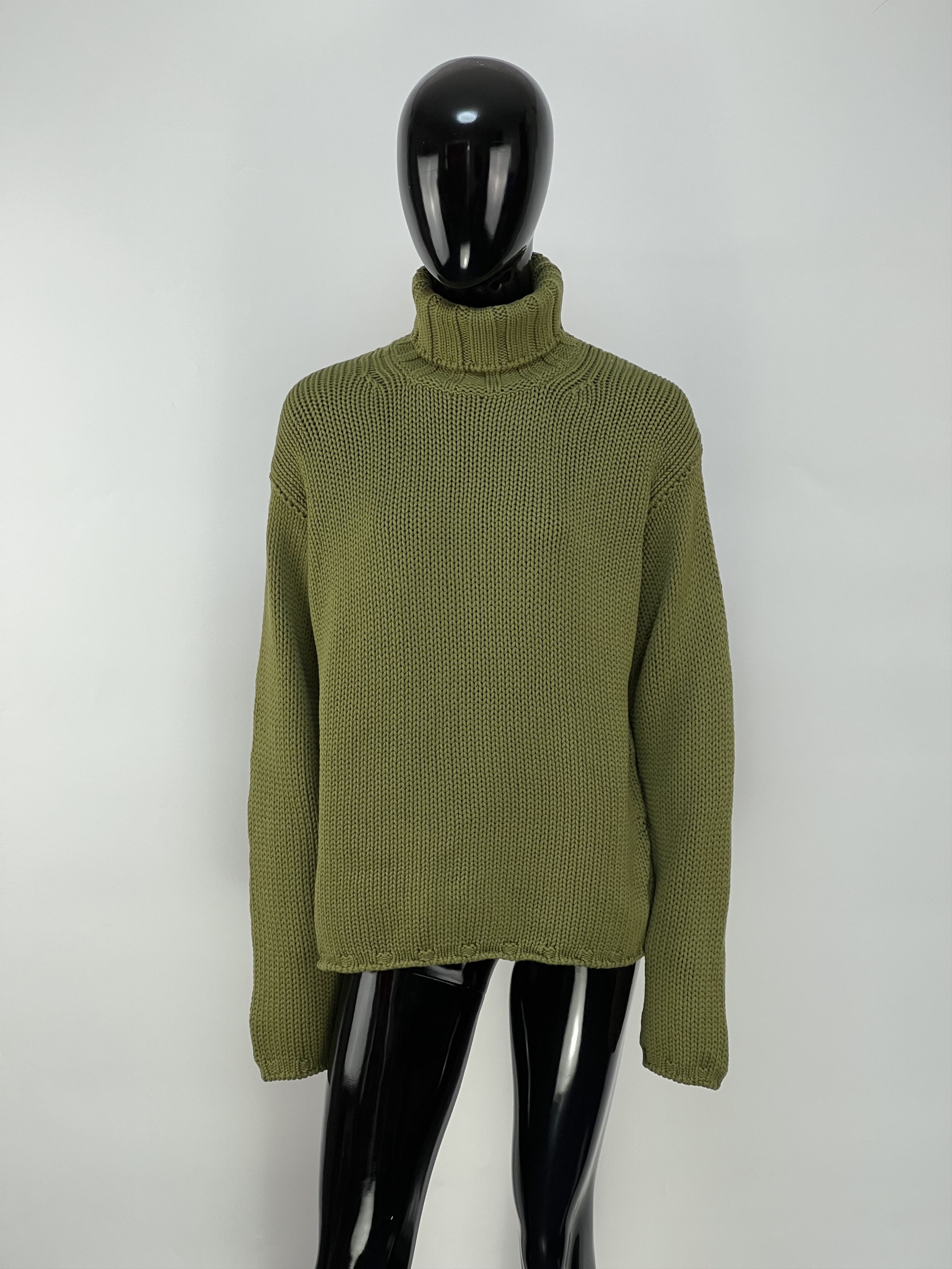Cruciani Cruciani 100% Wool Knitted Turtleneck Sweater Size IT 44 Size M / US 6-8 / IT 42-44 - 1 Thumbnail