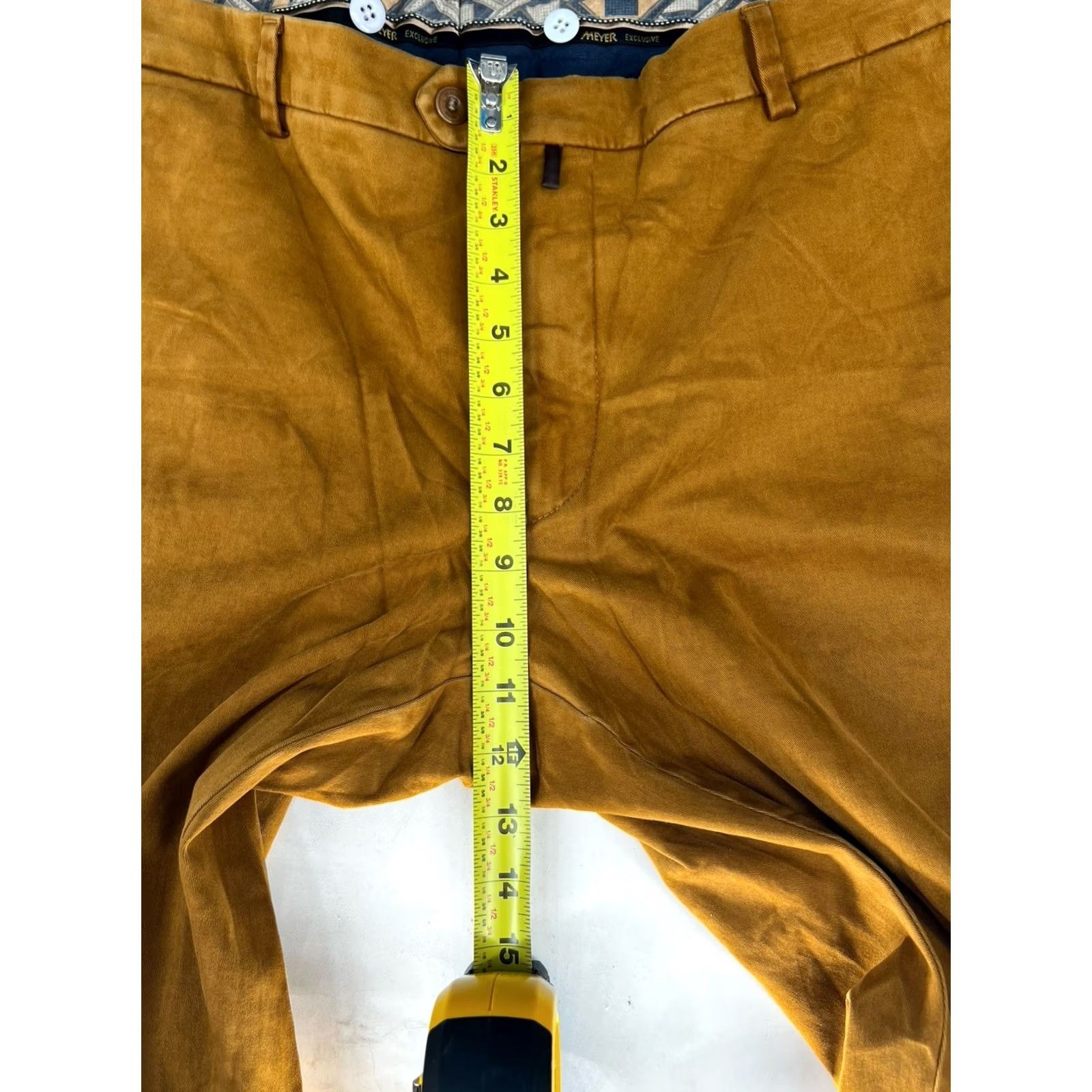 Velvet Meyer Velvet Pants Mustard 40x30 Men’s Velvet Chino Bonn Belt Button Closure City Hipster Motorcycle Rock Southwestern Germany Mens Size US 40 / EU 56 - 2 Thumbnail