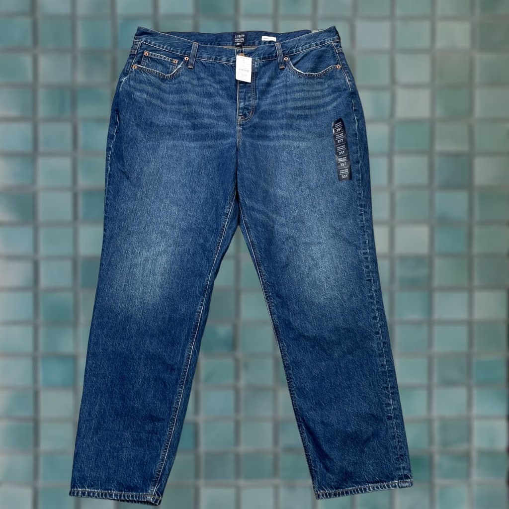 J.Crew J.CREW Jeans Womens 40X28 Tall Blue High Rise Straight Leg Denim Size 27" / US 4 / IT 40 - 1 Thumbnail