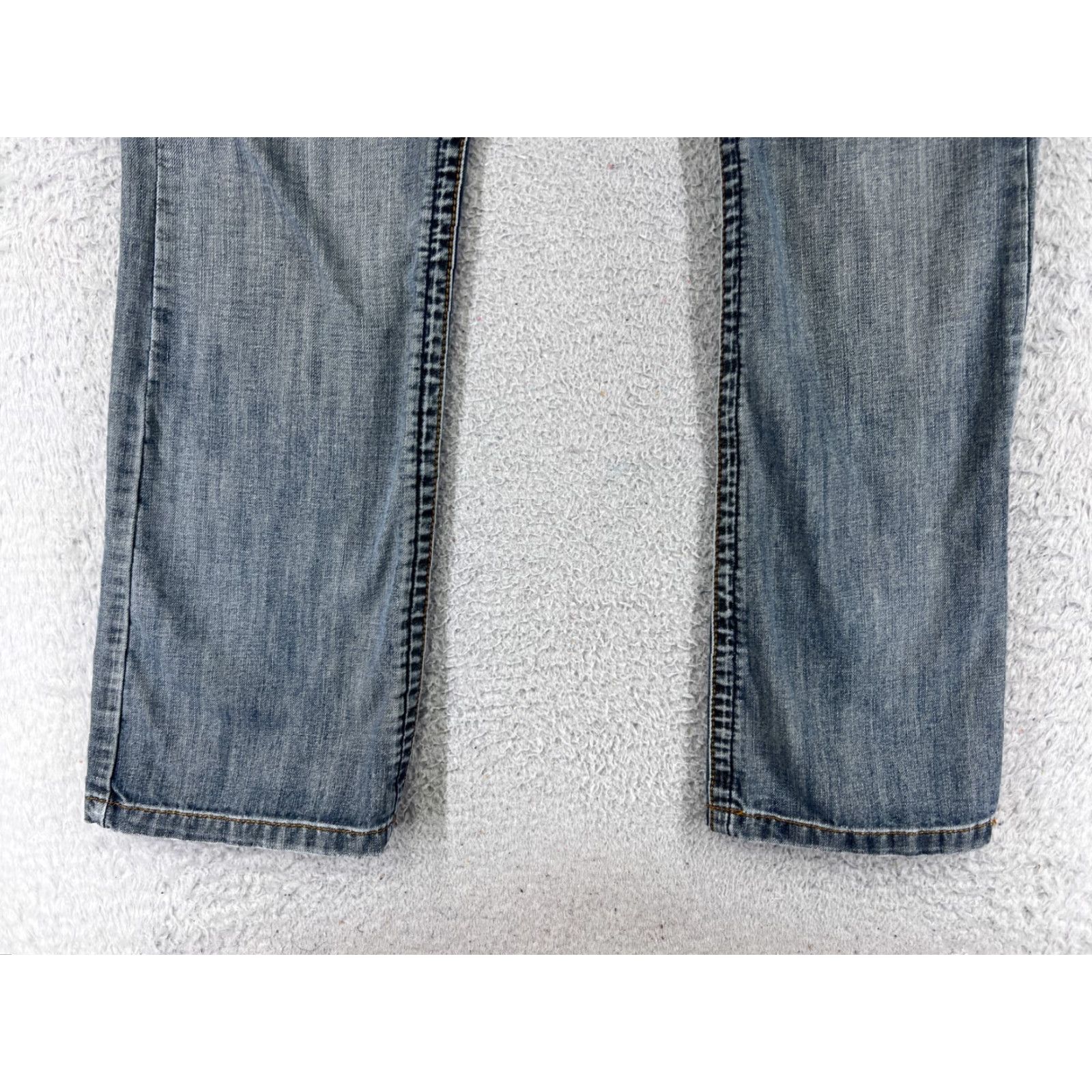 Denime Division E Jeans Mens 32 Blue Denim Distressed 100% Cotton LA 32x30 Jeans Size US 32 / EU 48 - 2 Thumbnail