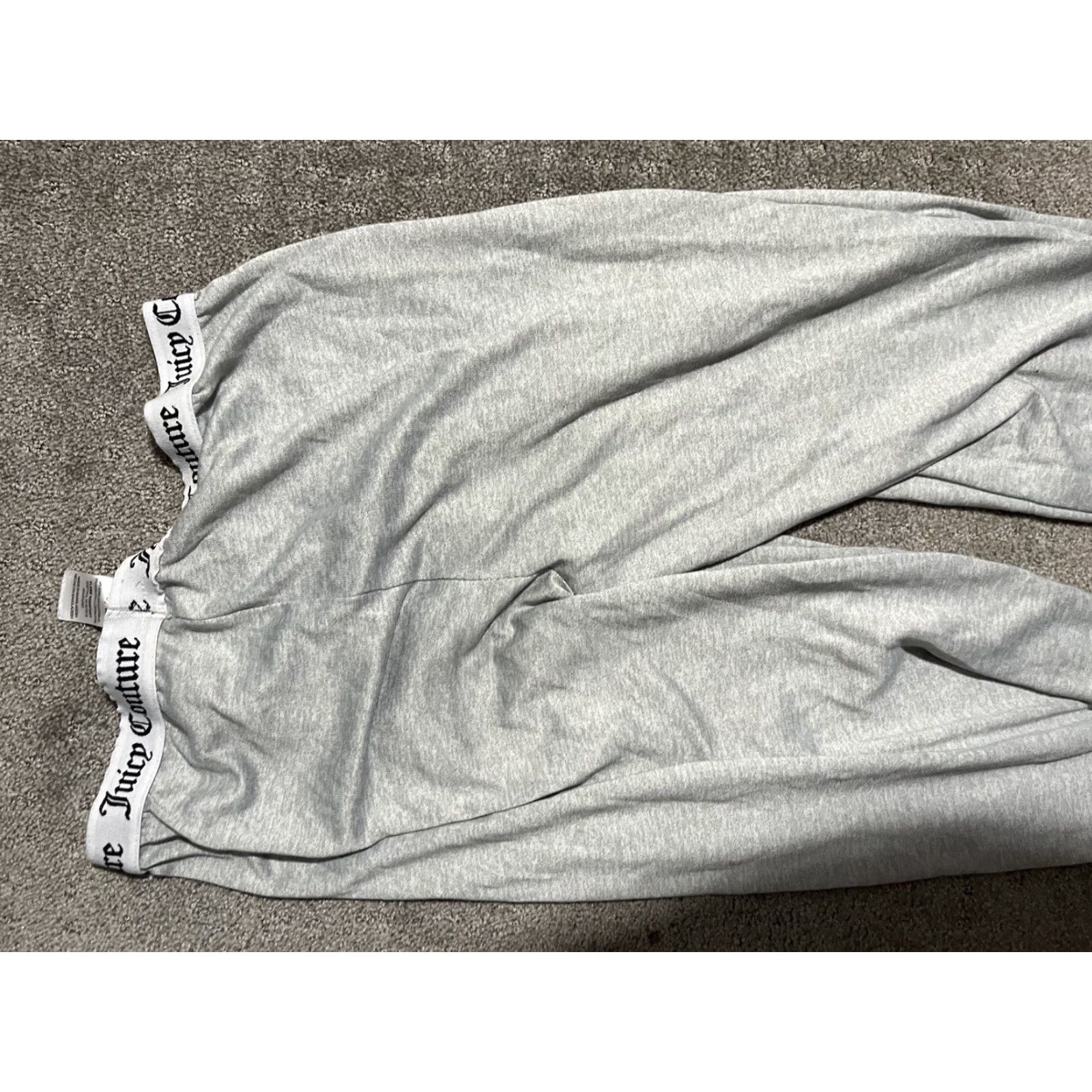 Juicy Couture Juicy Couture Pants 10/12 Gray Pink Logo Y2K Crown Cozy Sleepwear Lounge Size 32" / US 10 / IT 46 - 4 Thumbnail
