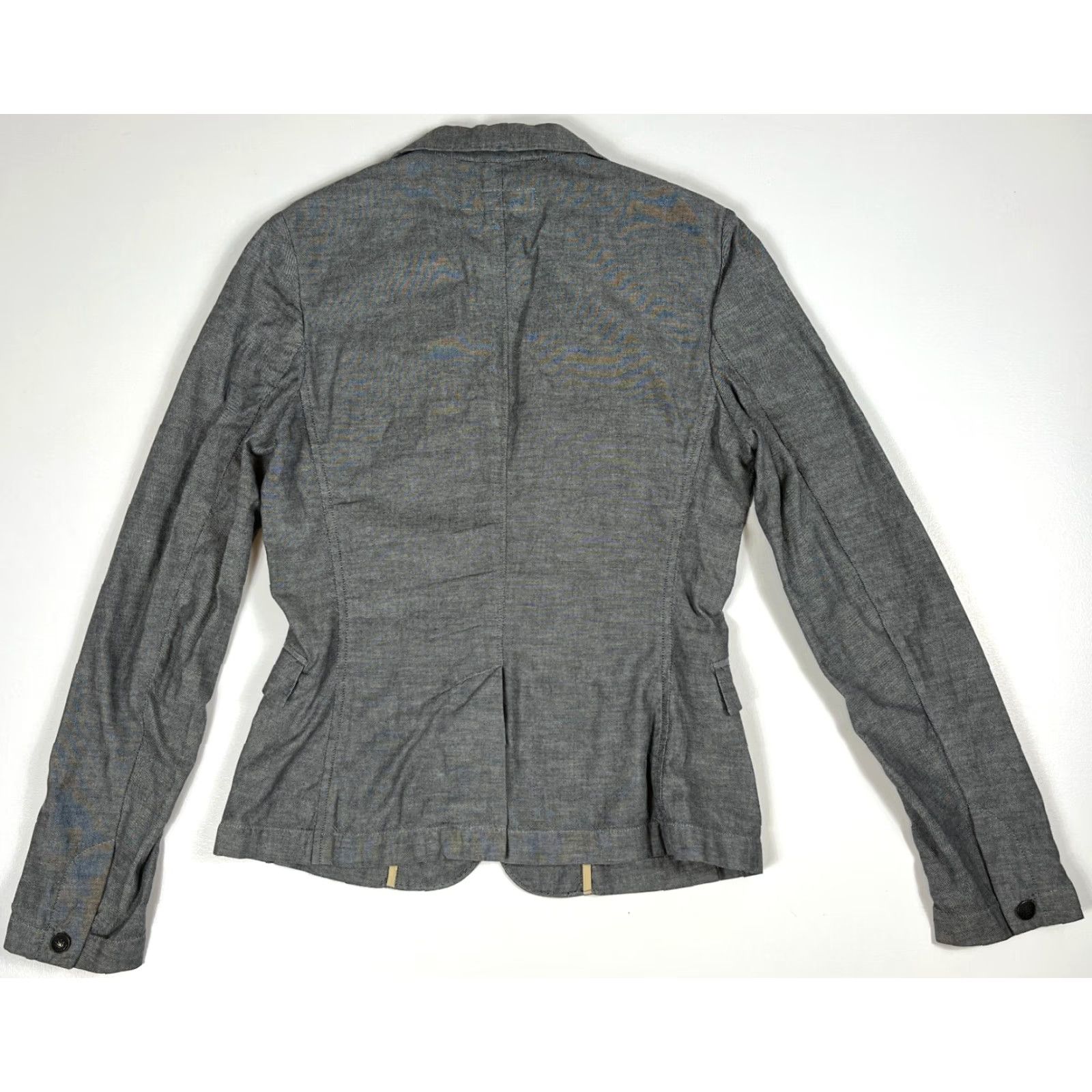 Rag & Bone VINTAGE Rag & Bone Blazer Jacket Womens Made in USA Gray Size 4 City Classic Designer 90s 00s Pockets Lightweight Button Closure Mid-Length Size S / US 4 / IT 40 - 3 Thumbnail