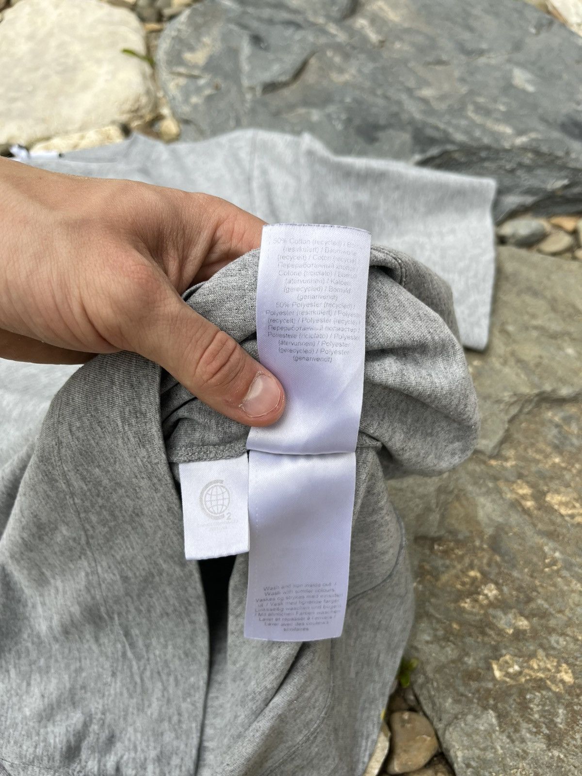 Designer × Ganni Ganni Software basic small chest logo grey tee t-shirt Size S / US 4 / IT 40 - 18 Thumbnail