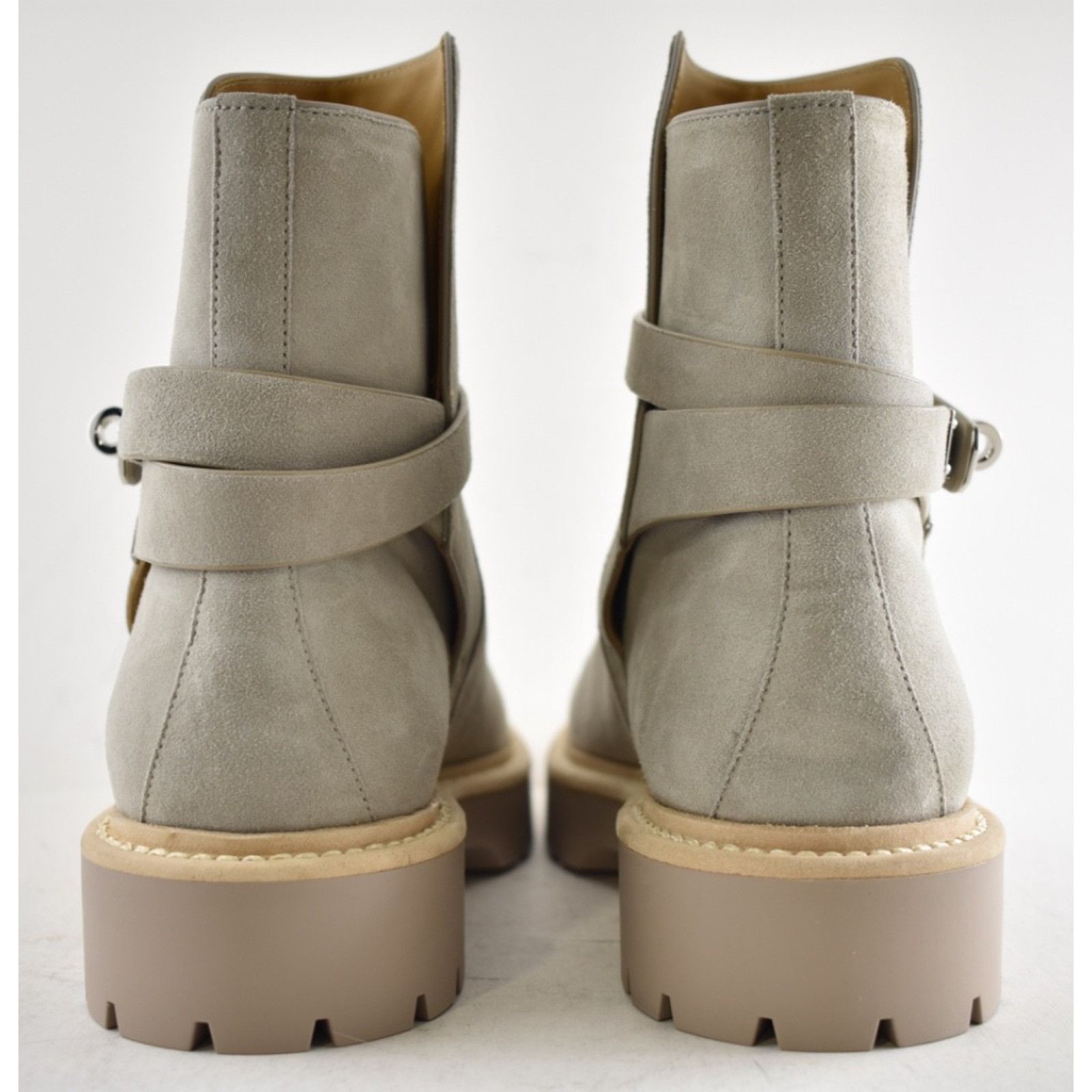Hermes Hermes Jeff Ankle Boot Galet Suede Goatskin Kelly Lock 40 Size US 10 / IT 40 - 16 Thumbnail