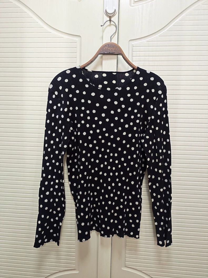 Issey Miyake Issey Miyake Black polka dot top Size M / US 6-8 / IT 42-44 - 1 Thumbnail