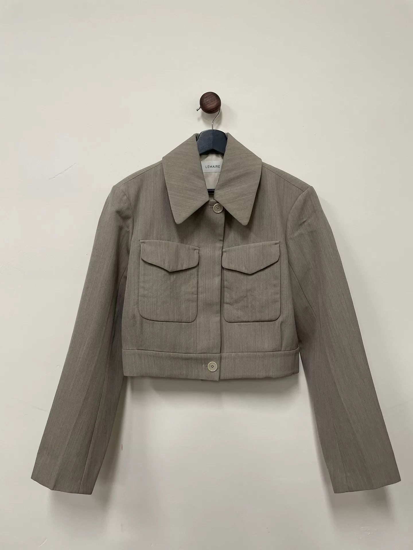 Lemaire Lemaire 20AW Gray Wool Short Jacket Size XS / US 0-2 / IT 36-38 - 1 Thumbnail