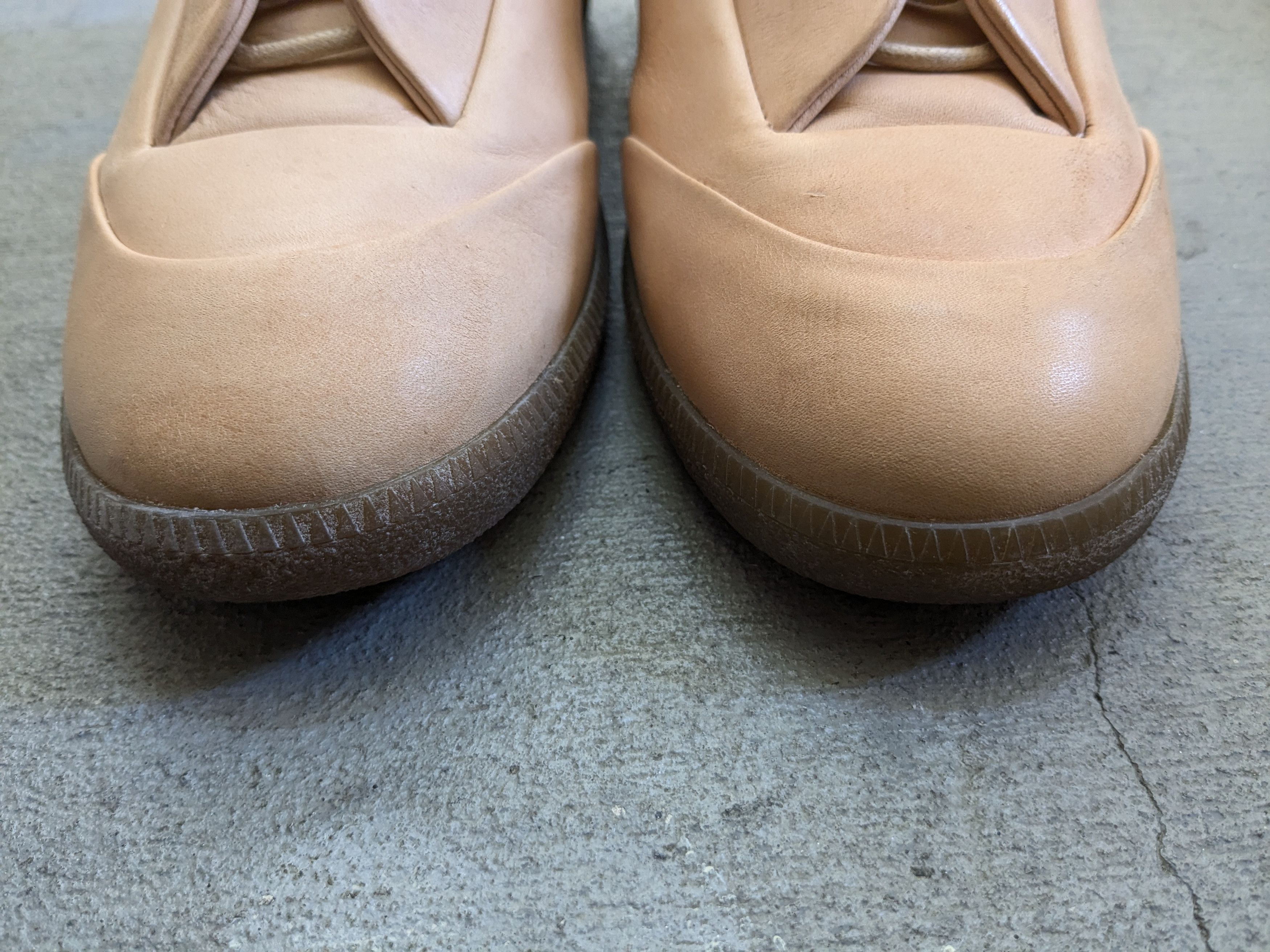 Maison Margiela Maison Margiela Future Nude Beige 14 47 Leather High Top Size US 14 / EU 47 - 2 Thumbnail