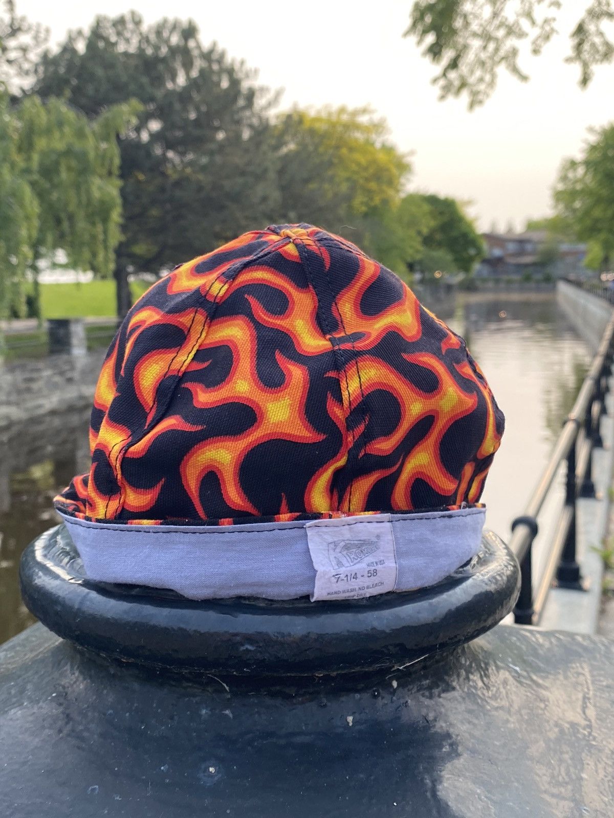 Vintage 🔥 Vintage Flame Racing Cap – Made in USA – 90s Y2K Style Size ONE SIZE - 8 Thumbnail