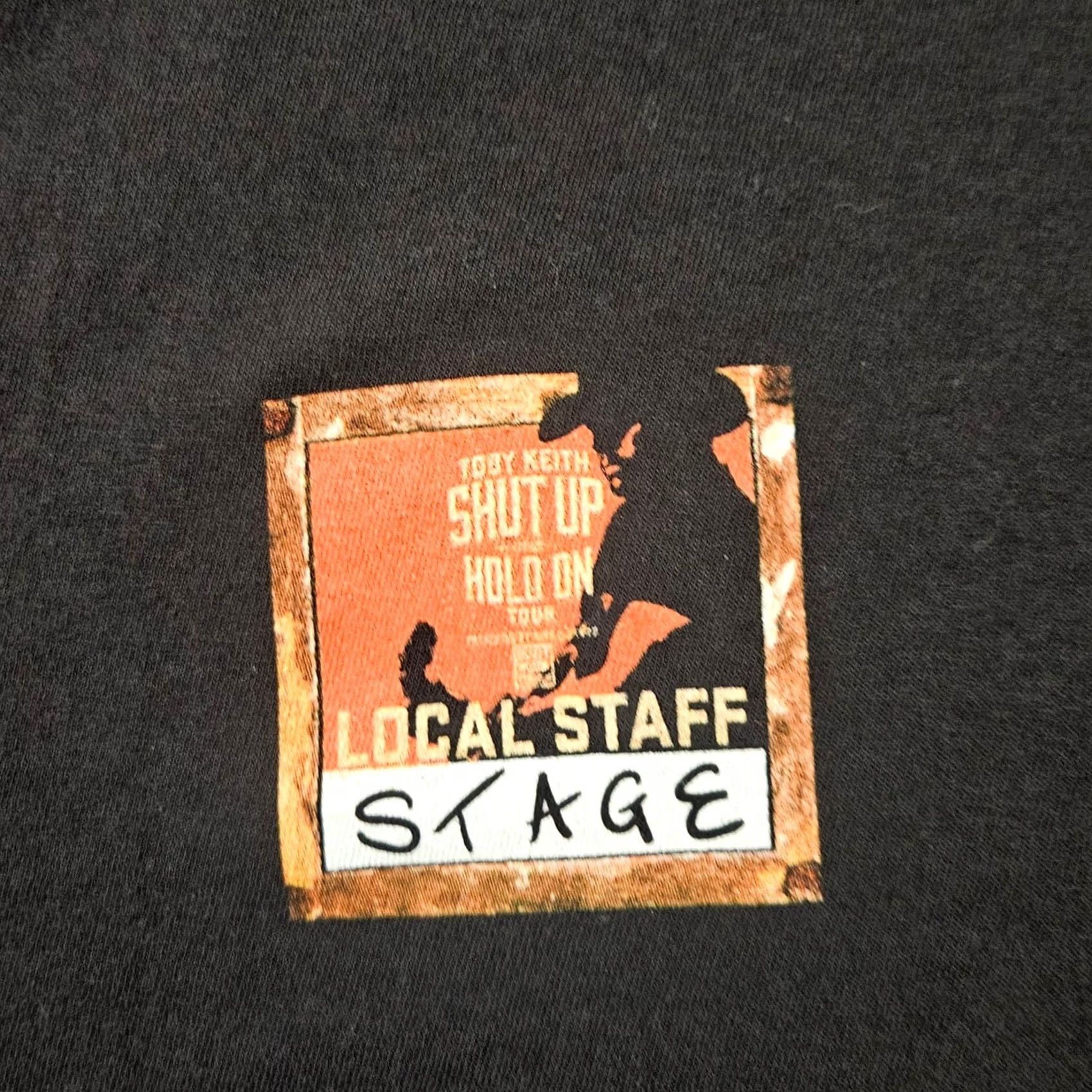 Delta VINTAGE Toby Keith Shut Up And Hold On Tour Delta Black XL Music T Shirt Mens Size US XL / EU 56 / 4 - 5 Thumbnail