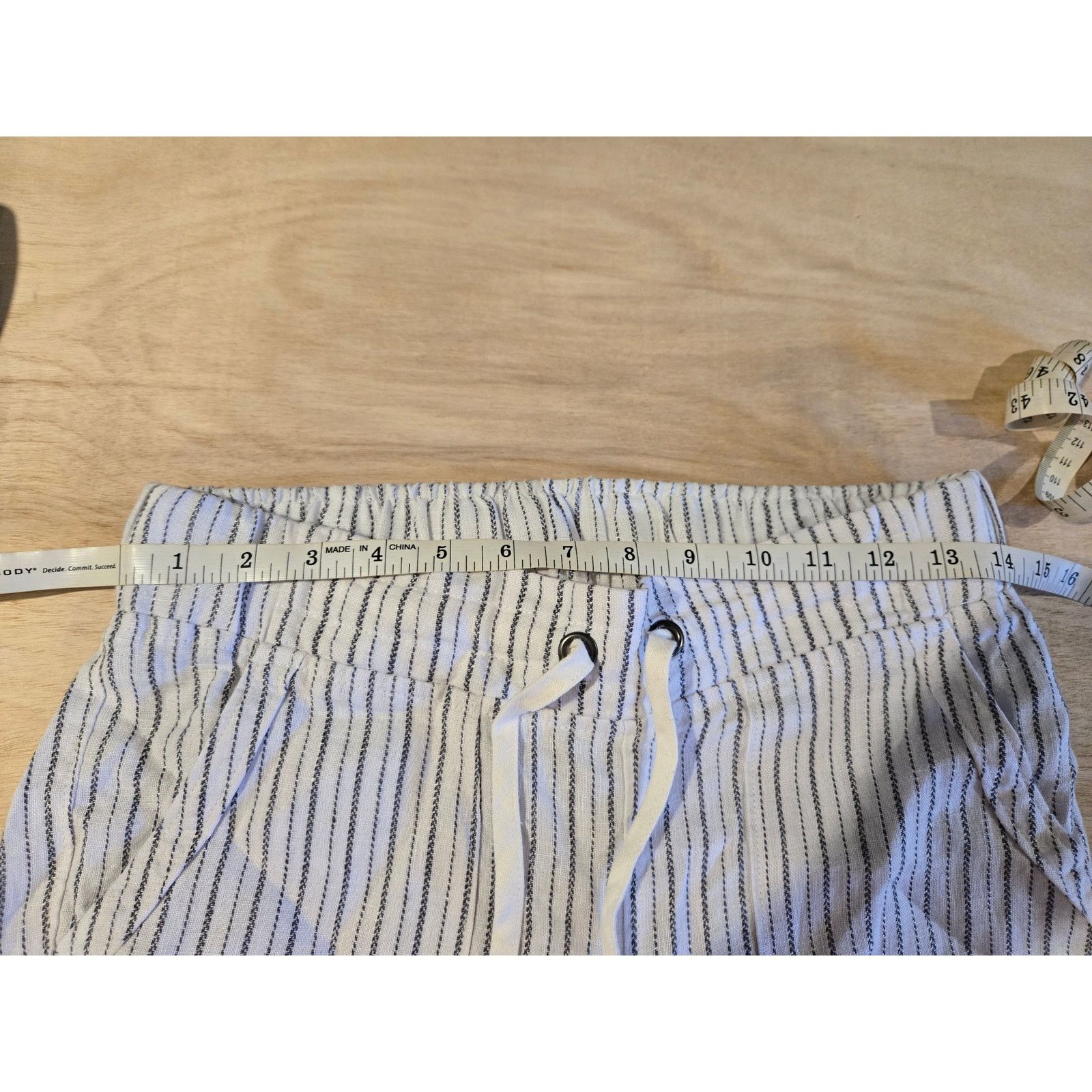 Athleta Athleta 100% linen striped pants sz 2 coastal Size 26" / US 2 / IT 38 - 7 Thumbnail
