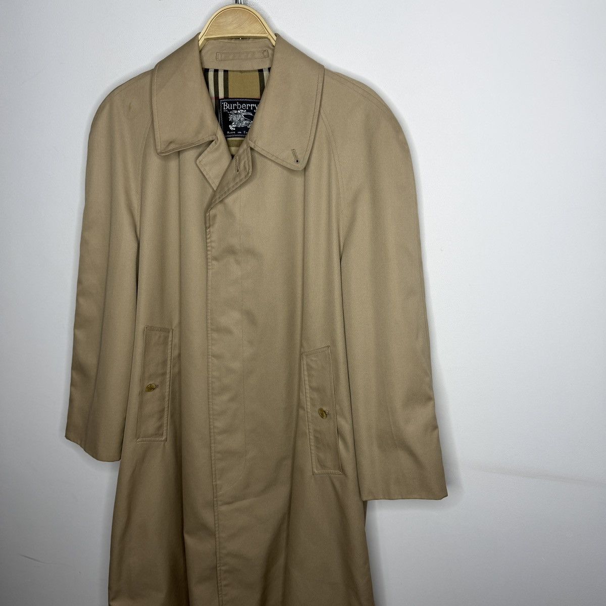 Burberry Vintage Burberry Trench Coat 90s Nova Check Beige Size US M / EU 48-50 / 2 - 2 Thumbnail