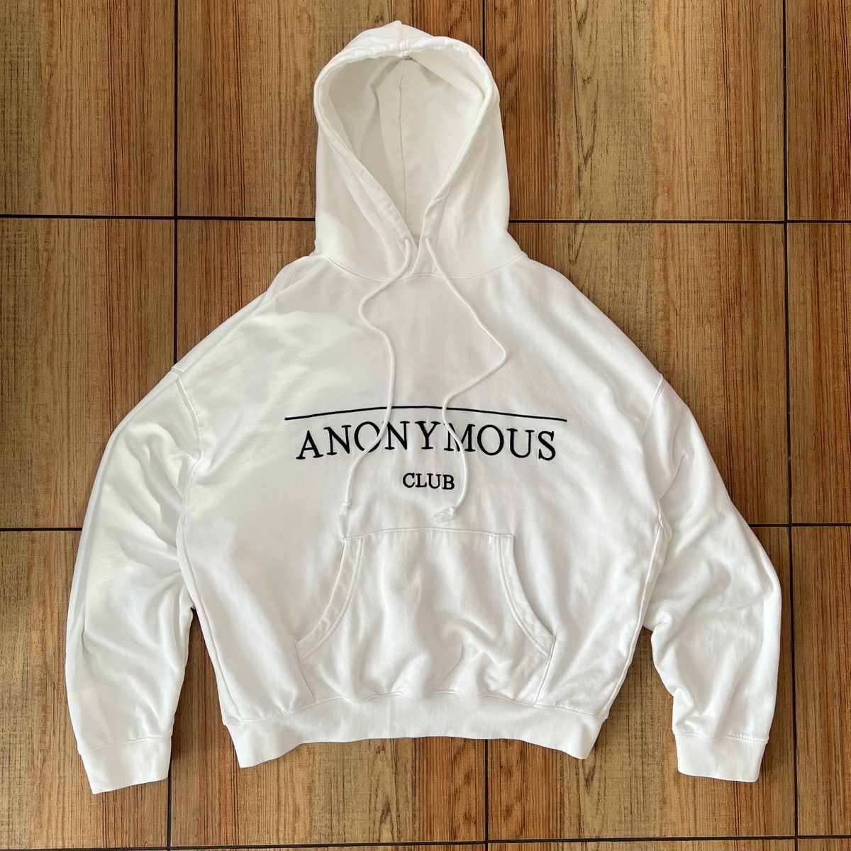 givenchy　anonymous club Hoodie Anonymous Club × Hood By Air Anonymous Club Embroidered Hoodie