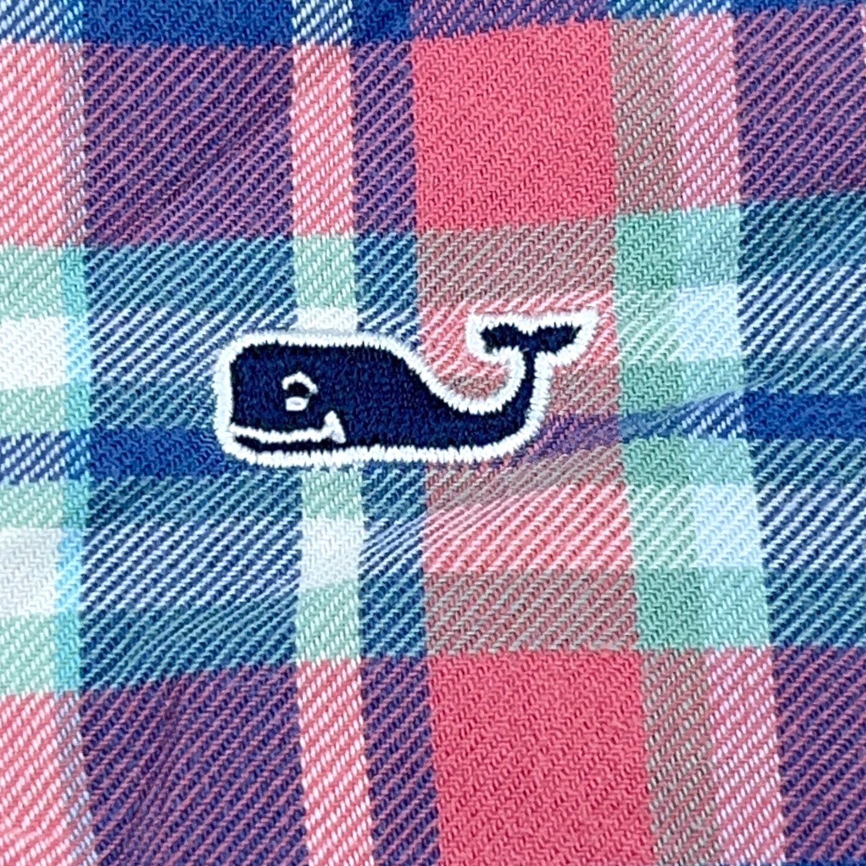 Vineyard Vines Vineyard Vines Flannel Shirt Men Medium Blue Pink Plaid Button Up Whale Shirt Shirt? Size US M / EU 48-50 / 2 - 4 Thumbnail