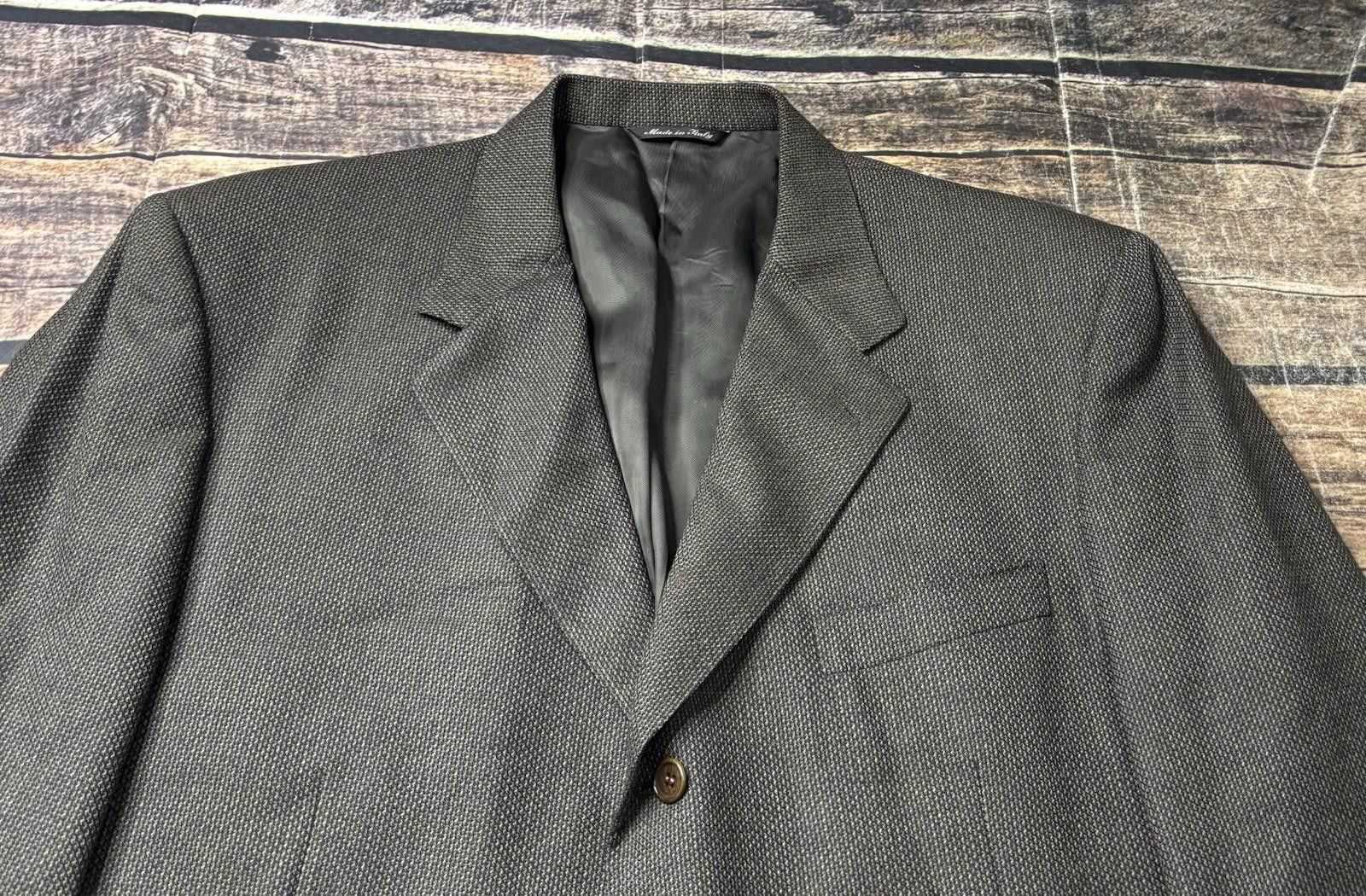 Canali Canali for Bloomingdales Blazer Jacket Mens US 48 Wool Italy Size 48R - 4 Thumbnail