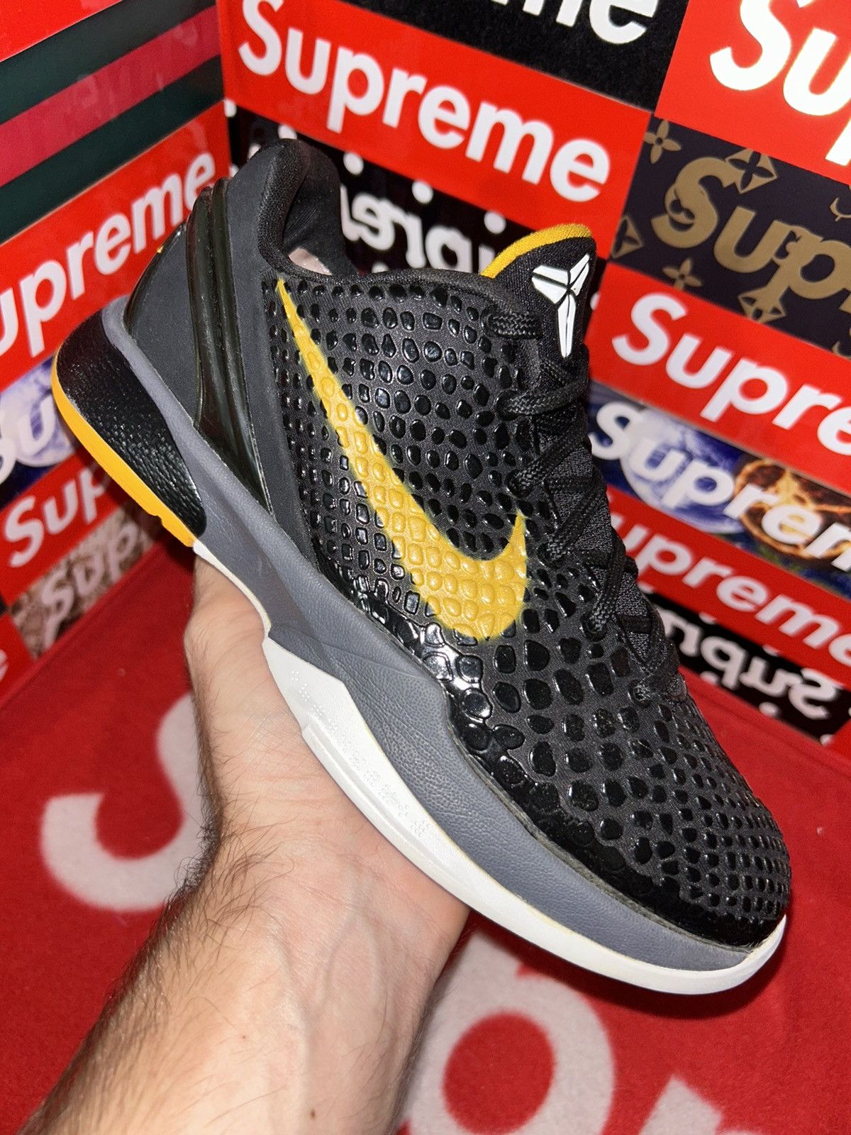 Nike Nike Kobe 6 GS 'Black Del Sol' 429913 001 size 5.5y Size US 5.5 / EU 38 - 8 Thumbnail