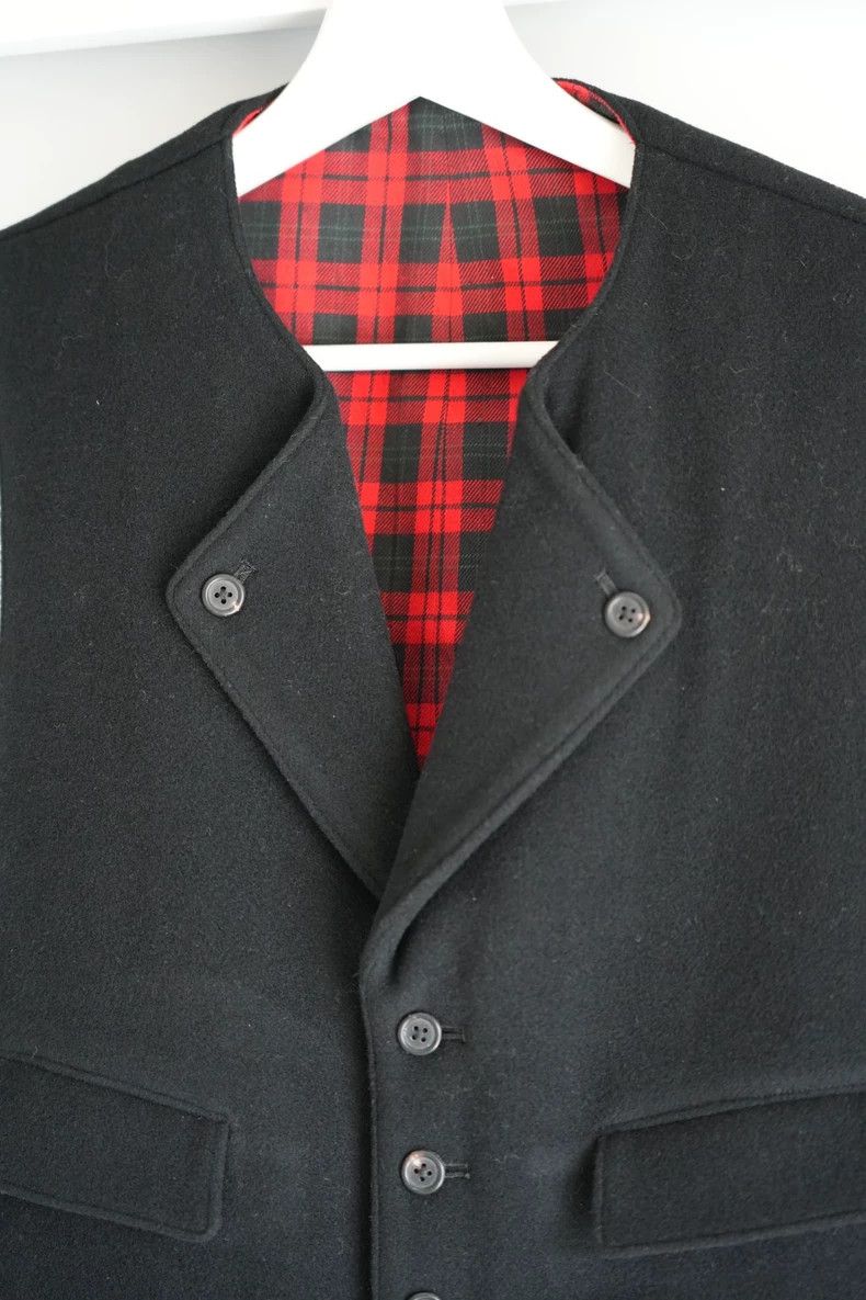 Yohji Yamamoto Yohji Yamamoto size os 90s Scottish check waistcoat vest 2 Size US M / EU 48-50 / 2 - 3 Thumbnail