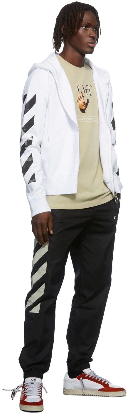 Off-White Beige Caravaggio Hand Off Logo T-Shirt Size US L / EU 52-54 / 3 - 3 Thumbnail