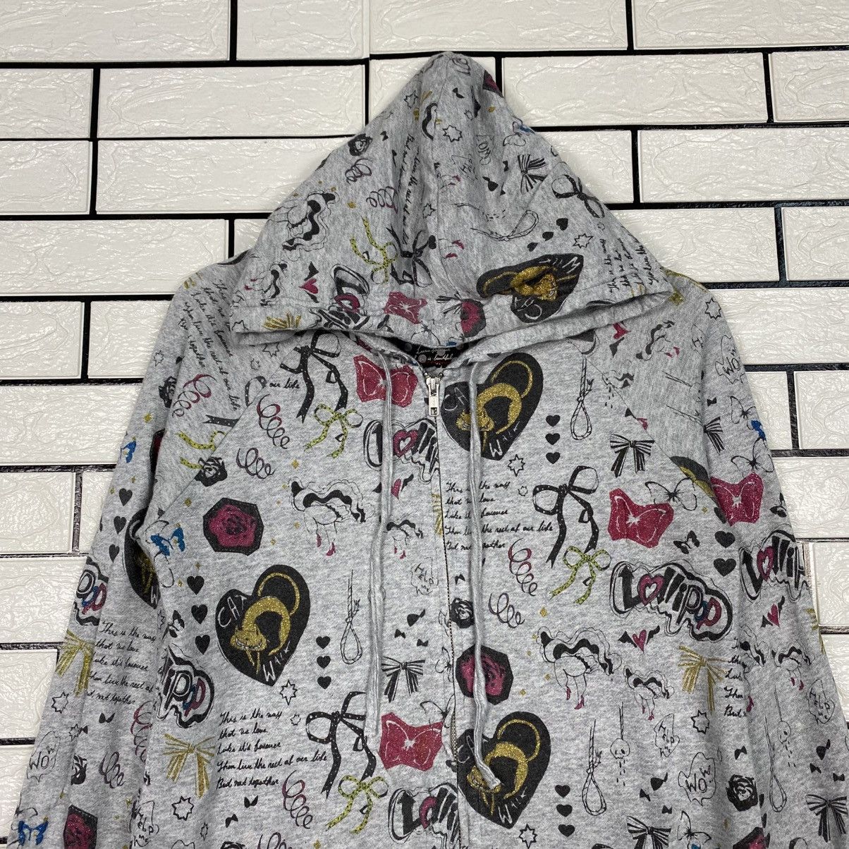 Hysteric Glamour 📌Hoodie Zipper Scolar Full Print Size US M / EU 48-50 / 2 - 4 Thumbnail