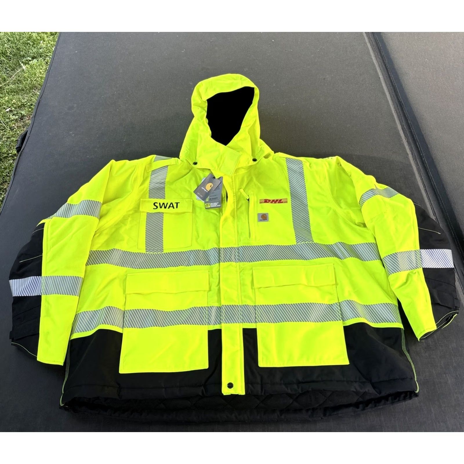 Carhartt Carhartt Sherwood Class 3 Jacket 4XL Green Nylon Insulated Workwear Mens Midsize Winter 100787 383 Size US XXL / EU 58 / 5 - 2 Thumbnail
