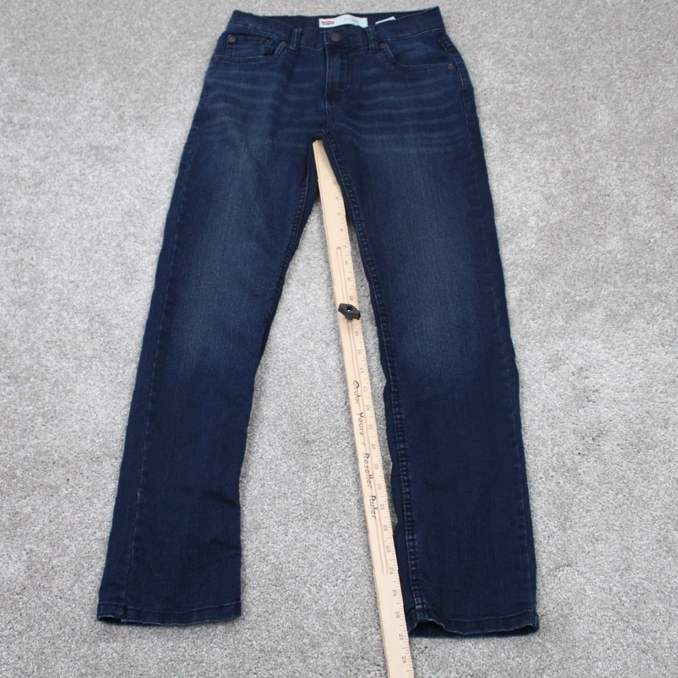 Levi's Levi's 511 Slim Jeans Womens 14 Regular 27x27 Blue Cotton Stretch 5-Pocket Denim Jeans Size 36" / US 14 / IT 50 - 3 Thumbnail