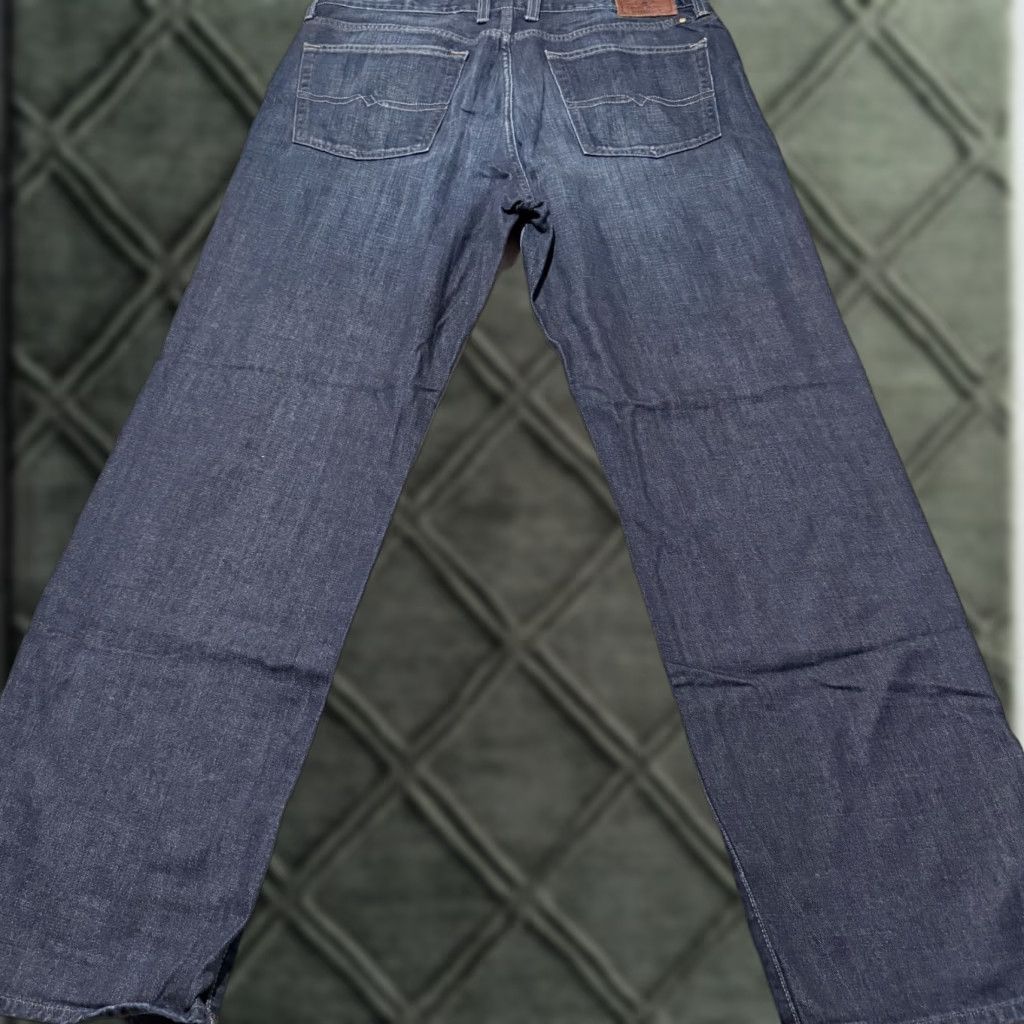 Lucky Brand Lucky Brand 181 Relaxed Straight Jeans Men Blue Denim Mid Rise Zip Fly 36x32 Size US 36 / EU 52 - 1 Thumbnail
