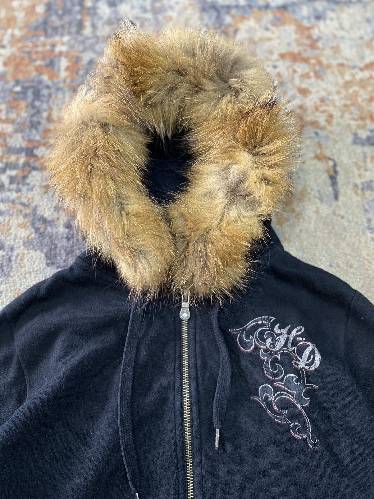 Harley Davidson × If Six Was Nine × Vintage Fur Hoodie studdet harley davidson Lgb Styled Size US M / EU 48-50 / 2 - 5 Thumbnail