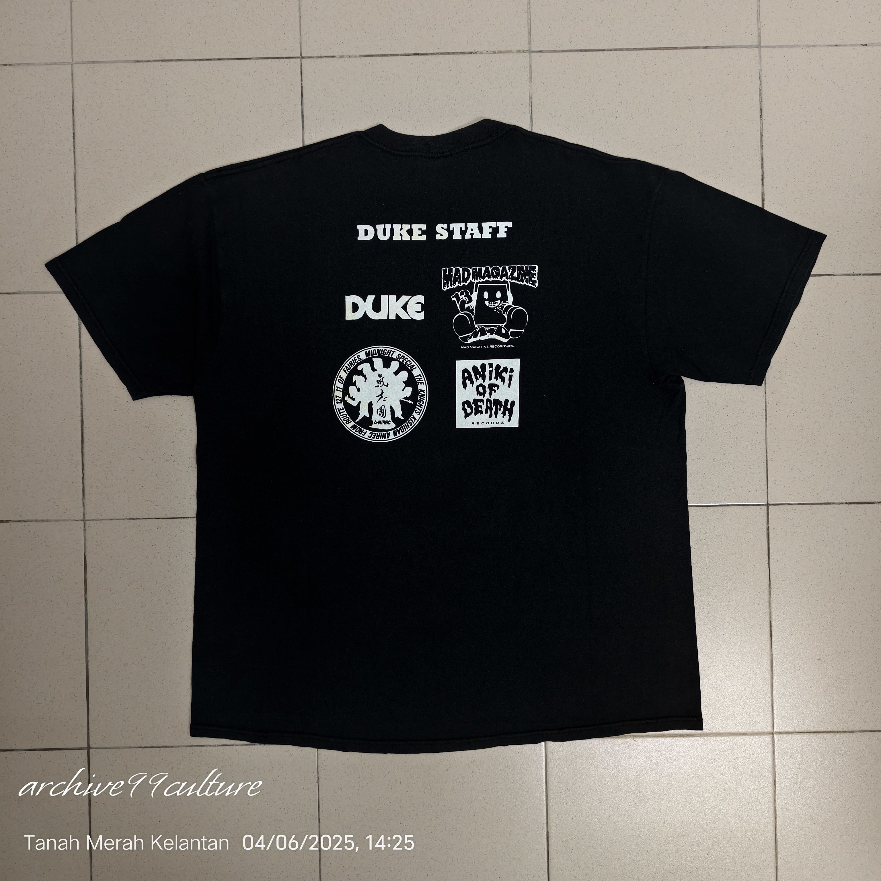 Vintage Duke staff MAD MAGAZINE / A-Ni REC / Aniki of Death tee Size US XXL / EU 58 / 5 - 2 Thumbnail