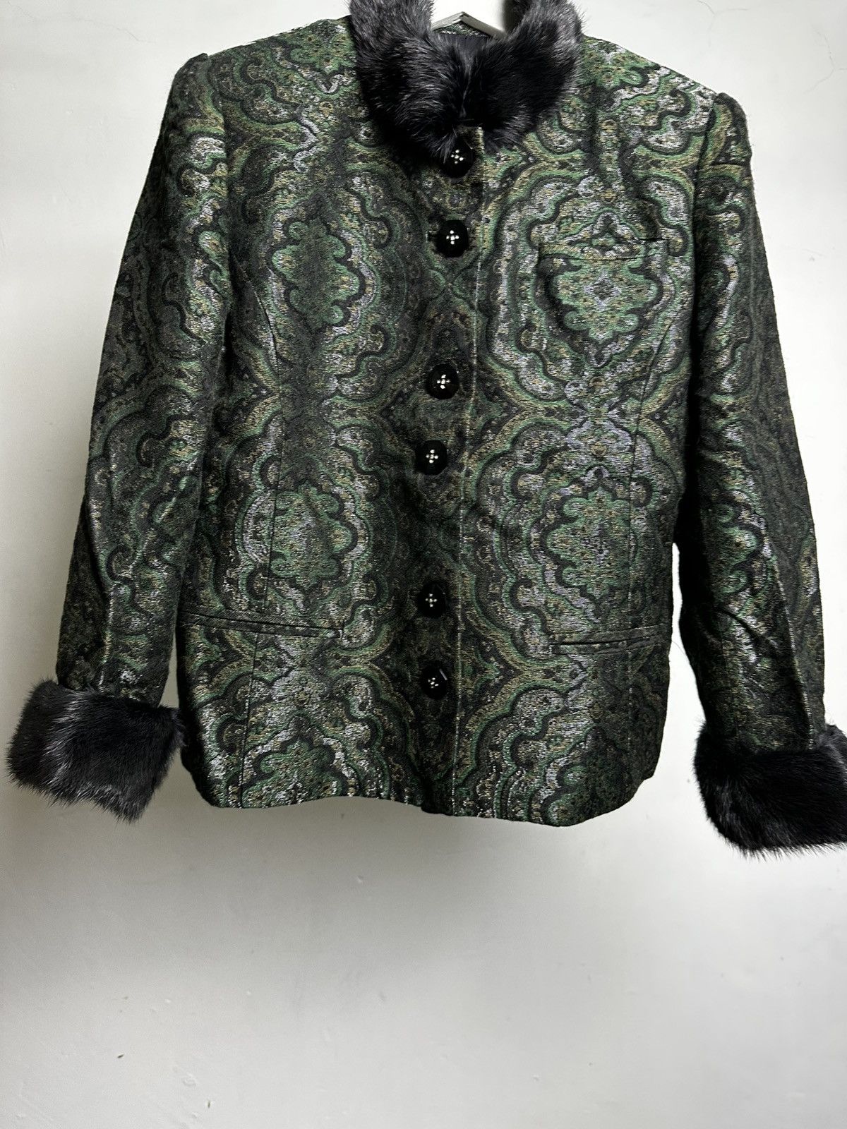Pierre Balmain Pierre Balmain Paris Fur Crafted Brocade Jacket Size M / US 6-8 / IT 42-44 - 4 Thumbnail