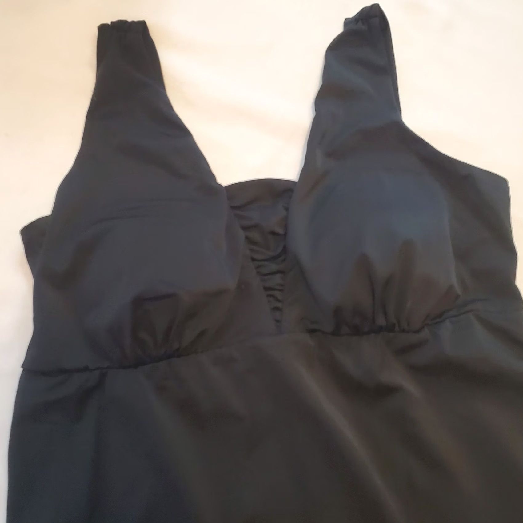 Vintage Motherhood Maternity Swimsuit Tank Top One Piece Black L Outdoor Women Size L / US 10 / IT 46 - 2 Thumbnail
