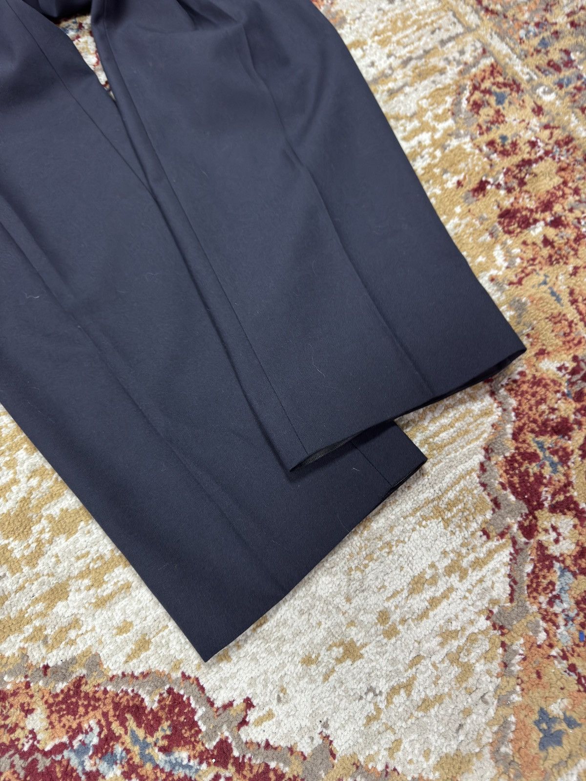 If Six Was Nine 1980s Wool Suit Pants Baggy Trousers Blend Balenciaga Rick Size US 32 / EU 48 - 2 Thumbnail