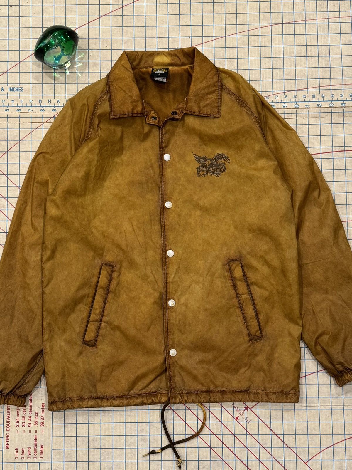 Loser Machine Company NWT Loser Machine Faded Brown Coaches Jacket Size Medium Size US M / EU 48-50 / 2 - 2 Thumbnail