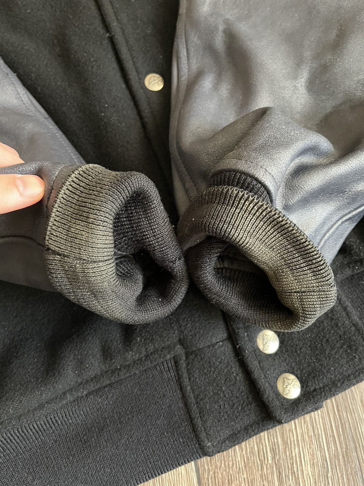 Avirex × Leather Avirex Wool/Leather Varsity Reversible Bomber Jacket Size US XL / EU 56 / 4 - 11 Thumbnail