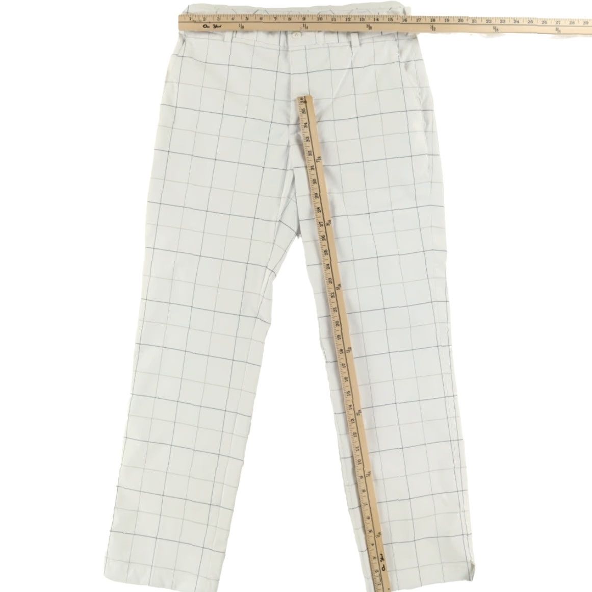 Nike NIke Stretch Polyester Waffle Golf Pants White Striped Men's 33 Size US 33 - 3 Thumbnail