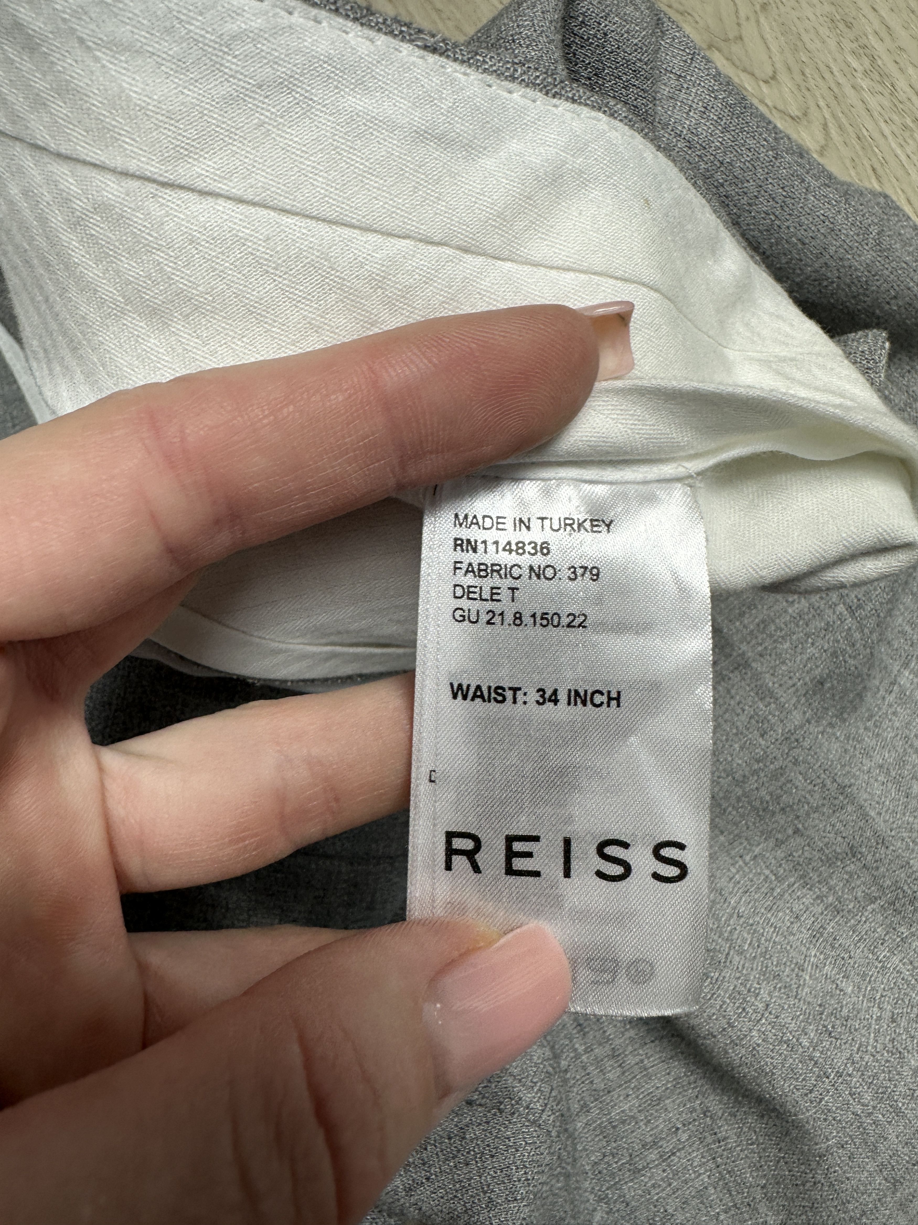 Reiss Reiss Vintage Mens Classic Wool Pants Size US 34 / EU 50 - 5 Thumbnail