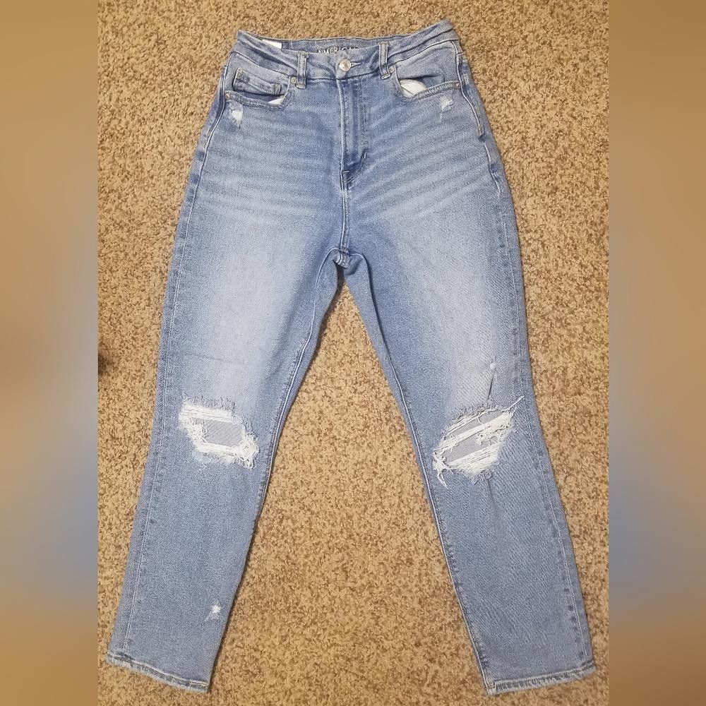 American Eagle Outfitters American Eagle Stretch Curvy Mom Jean Size 4 Size 27" / US 4 / IT 40 - 2 Thumbnail