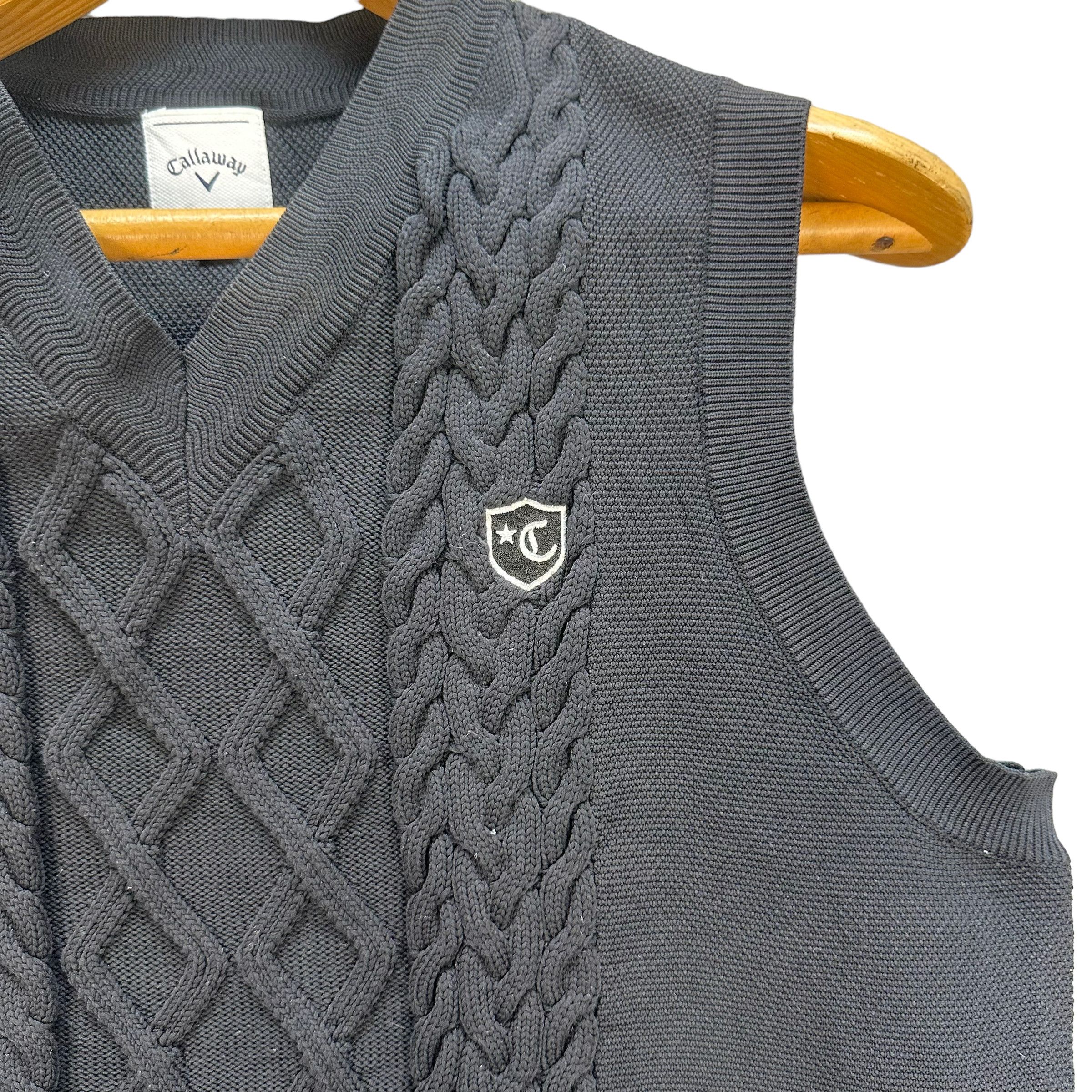 Callaway CALLAWAY ABSTRACT DESIGN SLEEVELESS SWEATER #8430-008 Size US L / EU 52-54 / 3 - 3 Thumbnail