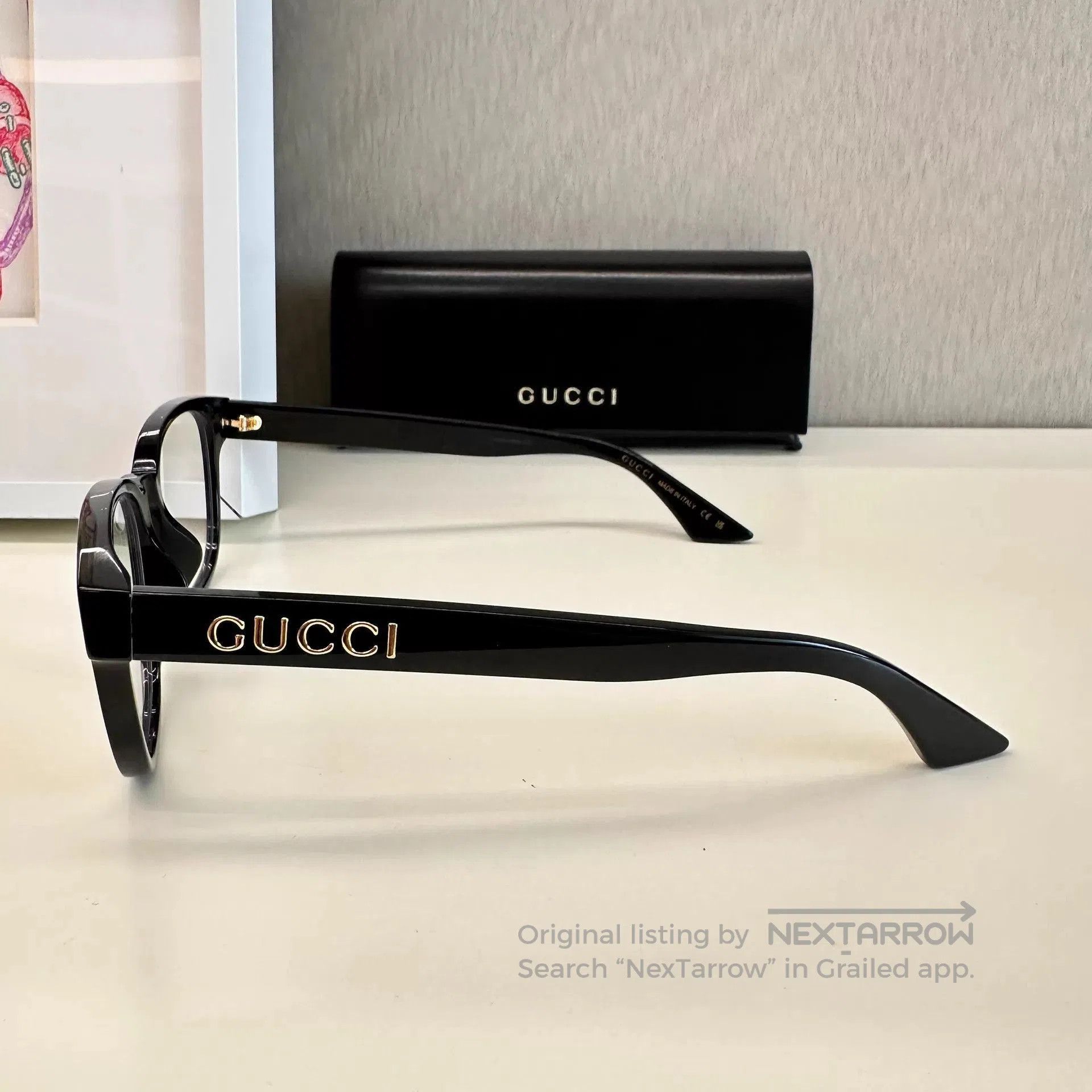 Gucci Black Square Frame Optical Glasses. Size ONE SIZE - 2 Thumbnail
