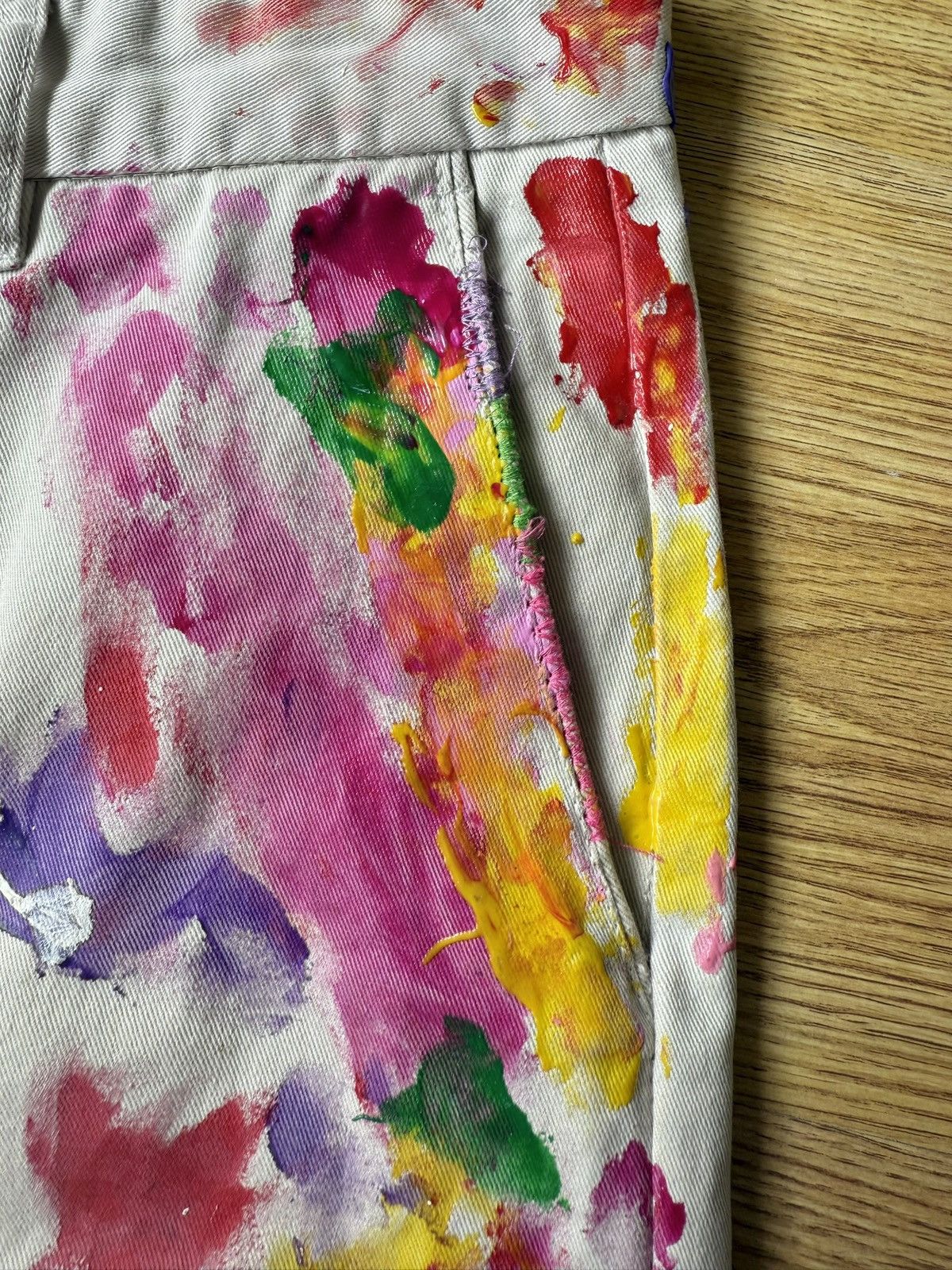 Nautica Vintage Custom Paint Splatter Pants Size US 30 / EU 46 - 4 Thumbnail