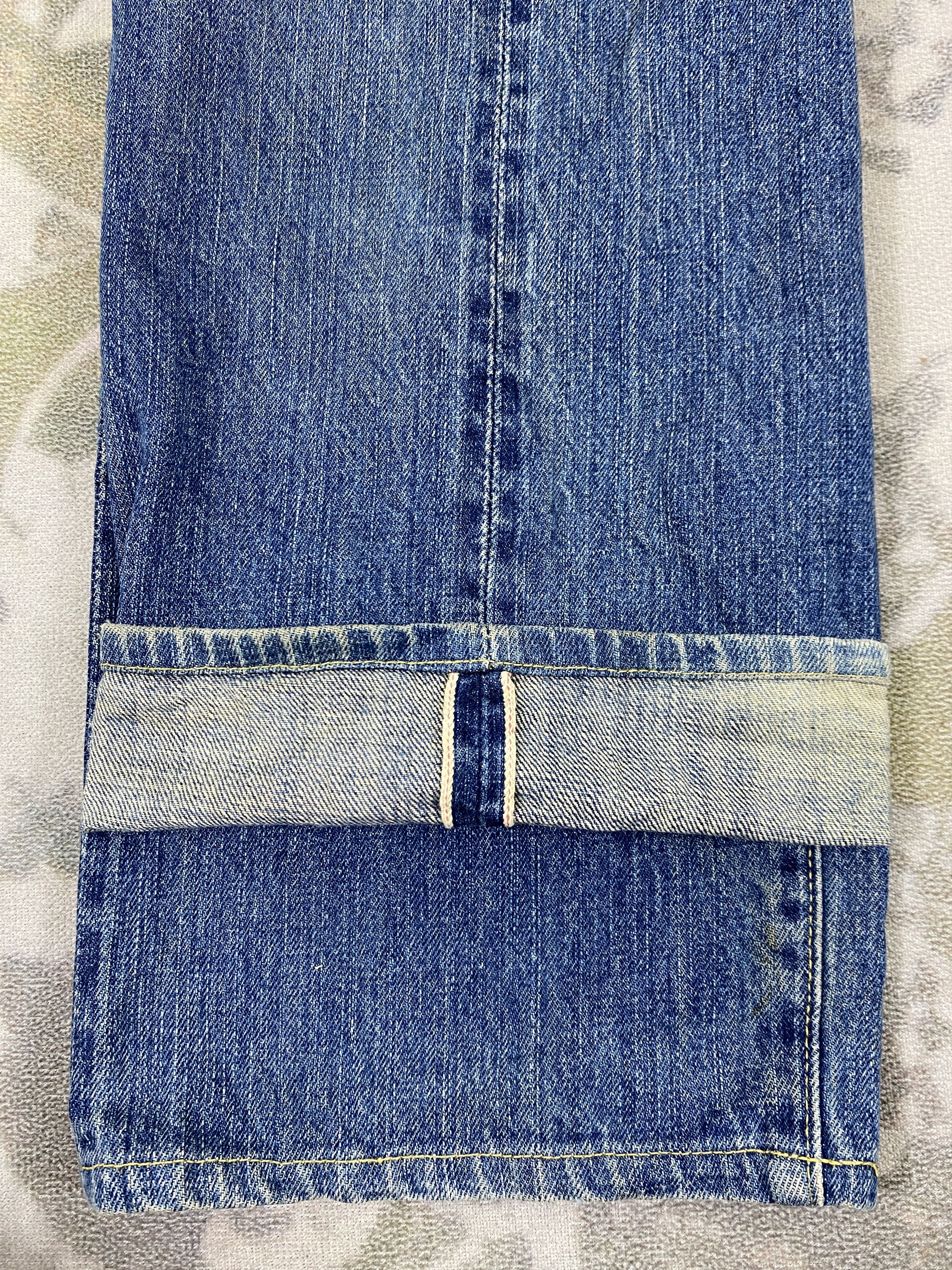 Le Grande Bleu (L.G.B.) Redline Vintage Levi's 503B Big E Jeans 30x30 Denim- JN3836 Size US 30 / EU 46 - 11 Thumbnail
