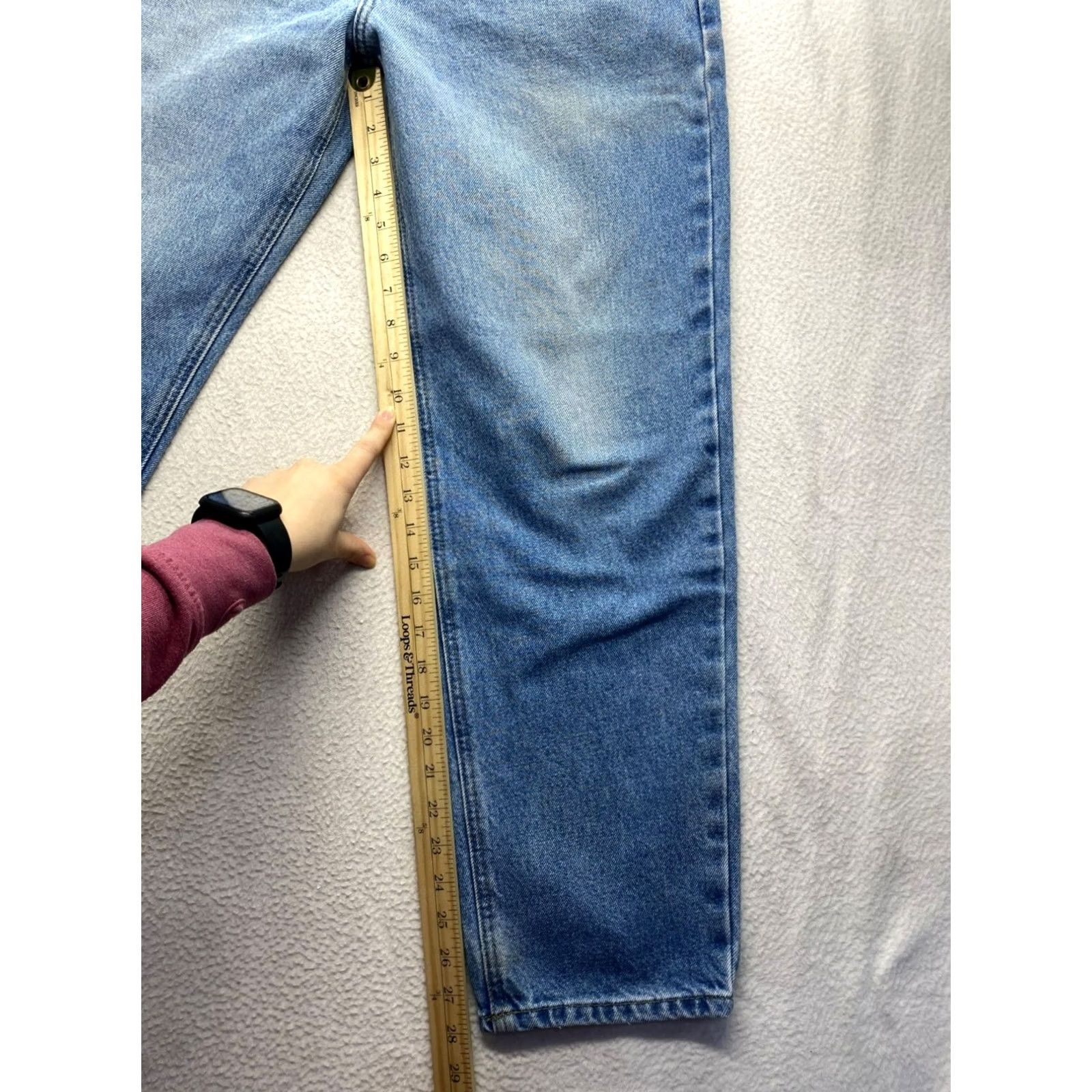 Carhartt Carhartt Jeans Mens 34x30 Blue Denim Relaxed Fit Straight 5-Pocket Size US 34 / EU 50 - 7 Thumbnail