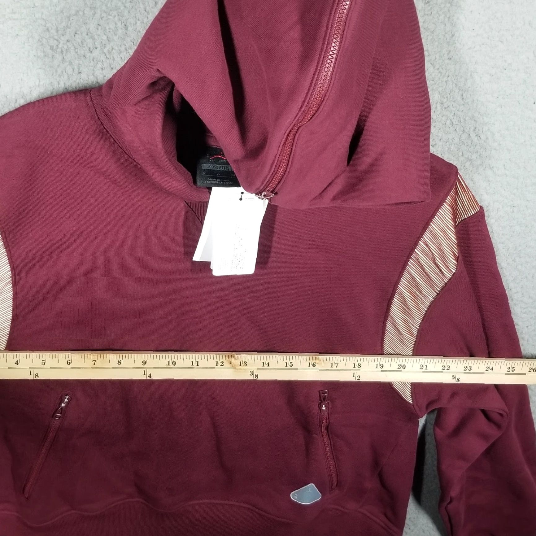 Jordan Brand Nike Jordan Women's Small Hoodie Pullover 23 Engineered Fleece Red ActivewearâCross Training, Gym & Running Size S / US 4 / IT 40 - 5 Thumbnail