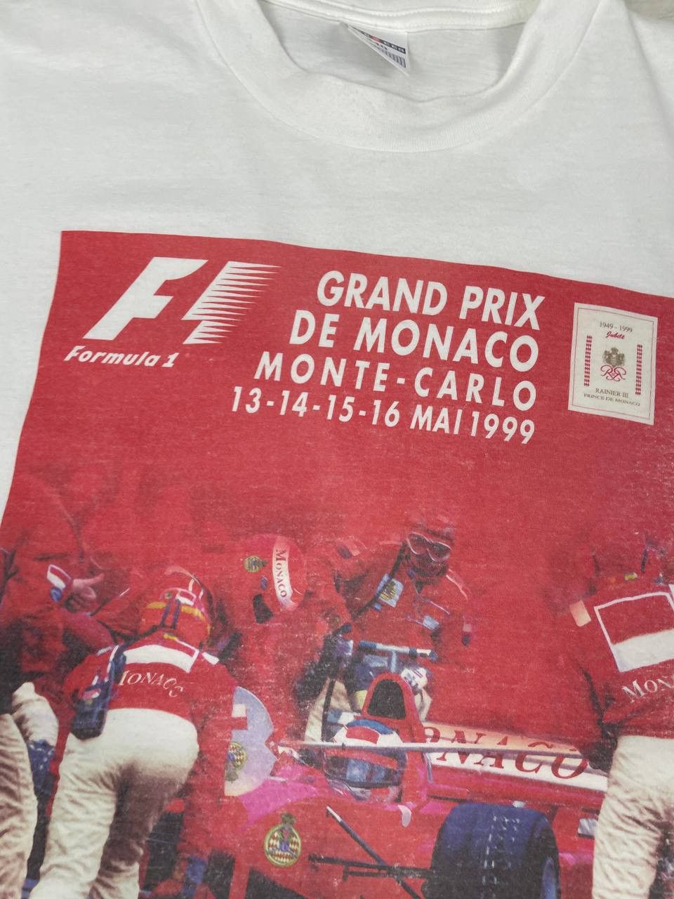 Ferrari Vintage F1 Grand Prix Monaco Monte Carlo 1999 T-Shirt 90s Size US XL / EU 56 / 4 - 6 Thumbnail