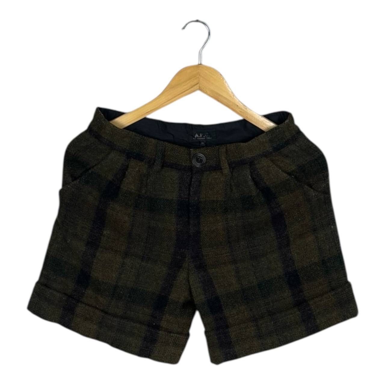 A.P.C. Vtg A.P.C. Archive Wool Plaid Shorts Rue Madame Paris Sz 34 Size US 29 - 1 Thumbnail