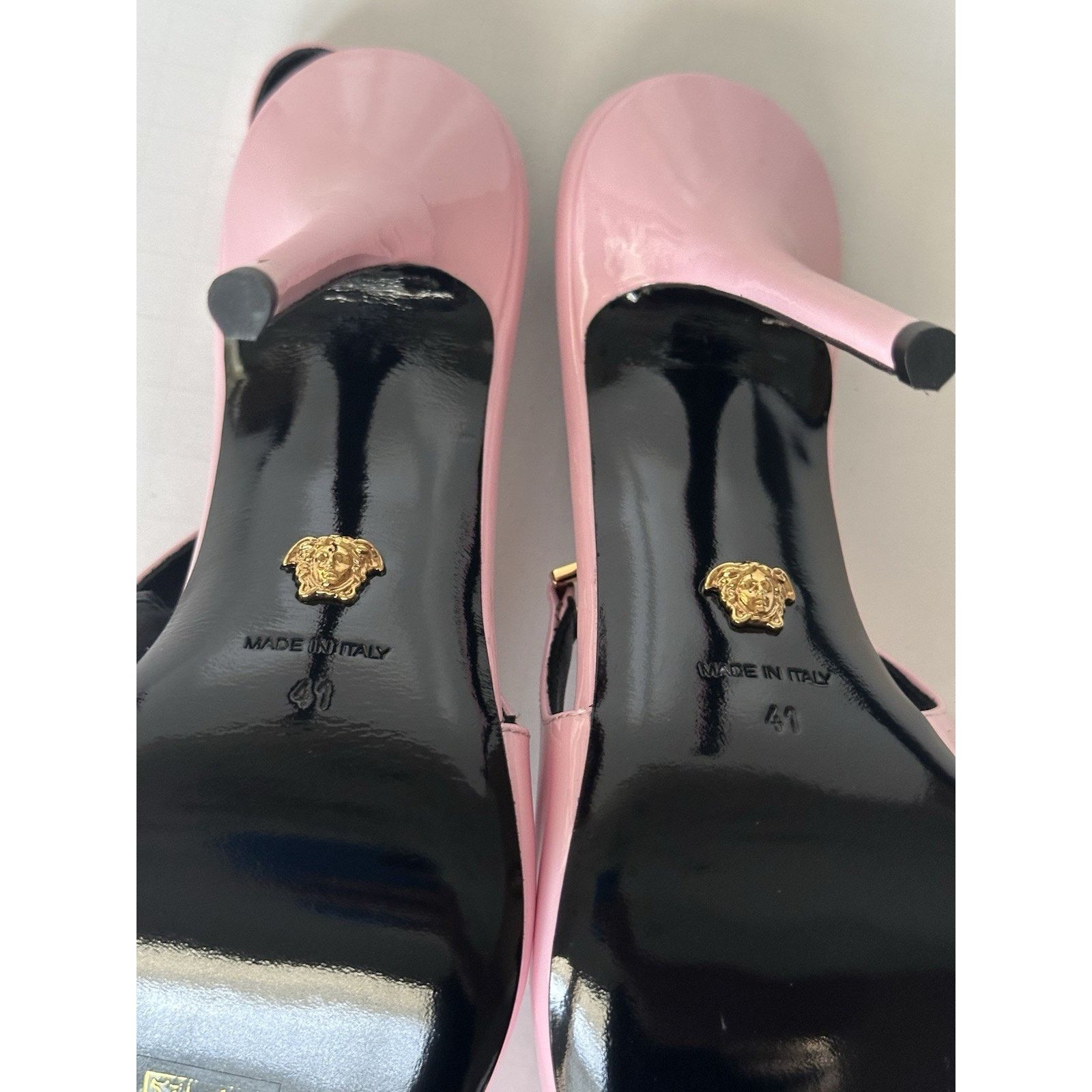 Versace Versace Sling Back Leather Shoes Pink 11 US 1012127 Size US 11 / IT 41 - 14 Thumbnail