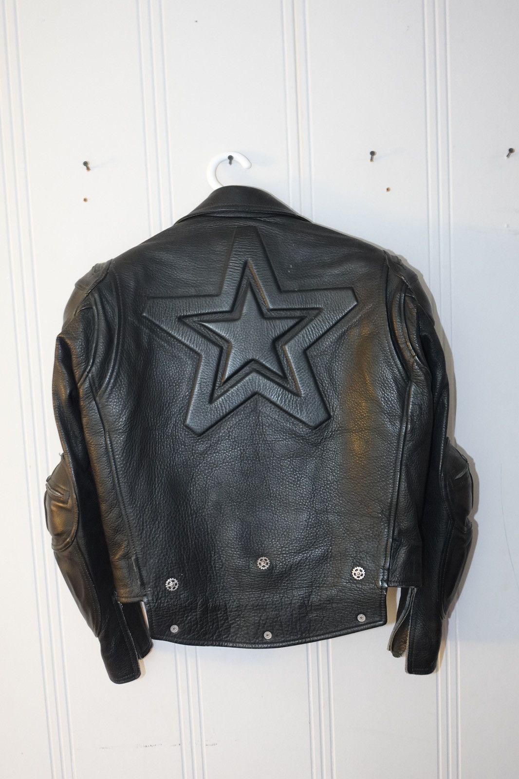 Japanese Brand × Kadoya × Vintage Kadoya Black Star Battle Leather Jacket Size US M / EU 48-50 / 2 - 2 Thumbnail