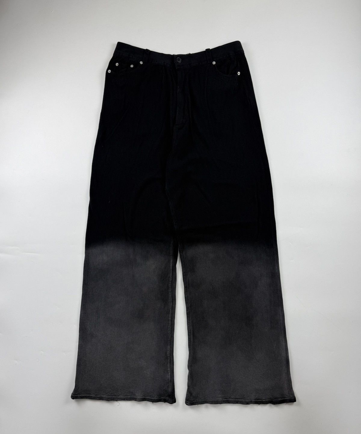 Balenciaga Balenciaga Bleached Cotton Rib Knit Pants Size US 33 - 1 Thumbnail